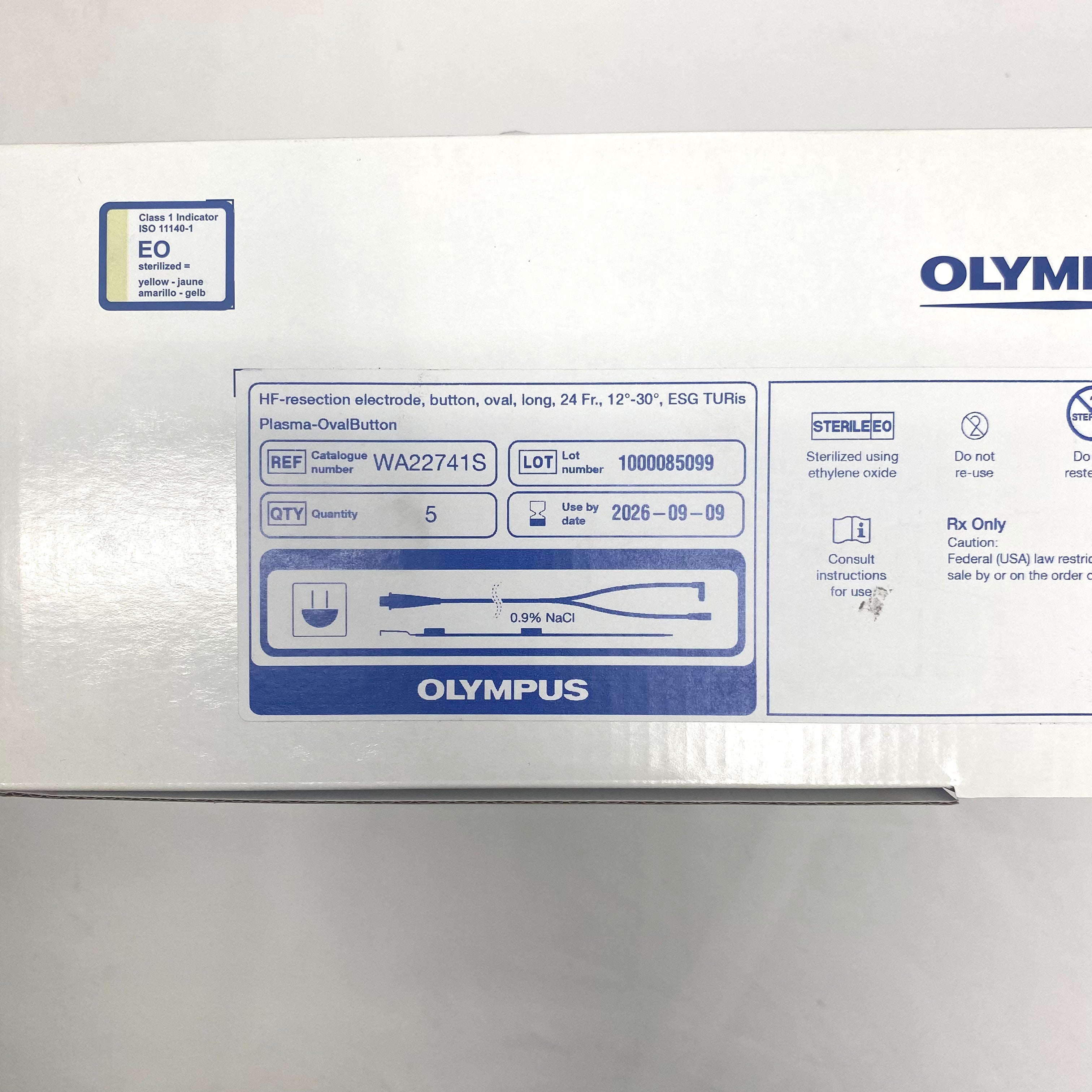 Olympus WA22741S | Long Oval Button Bipolar Electrode- Box of 5 In Date