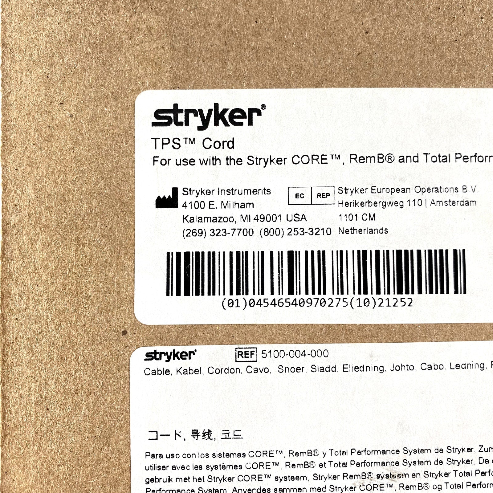 Stryker TPS 5100-004-000 | Cord Hose Orthopedics - TPS, Core, RemB