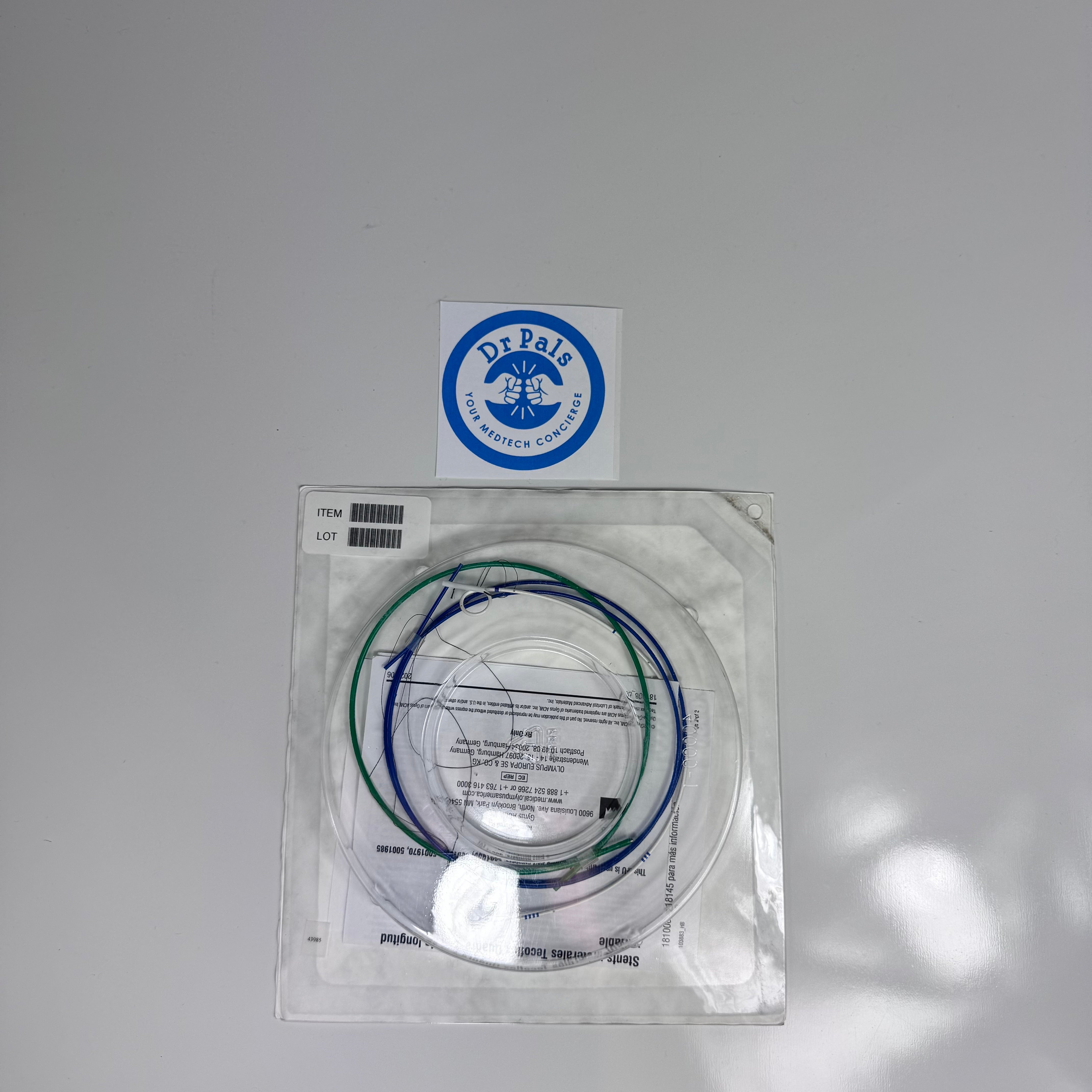 Olympus Gyrus ACMI 5001945 | Quadra-Coil Double Pigtail Ureteral Stent, Hydrophilic Coated, 4.5 Fr x 22–28 cm OUT OF DATE