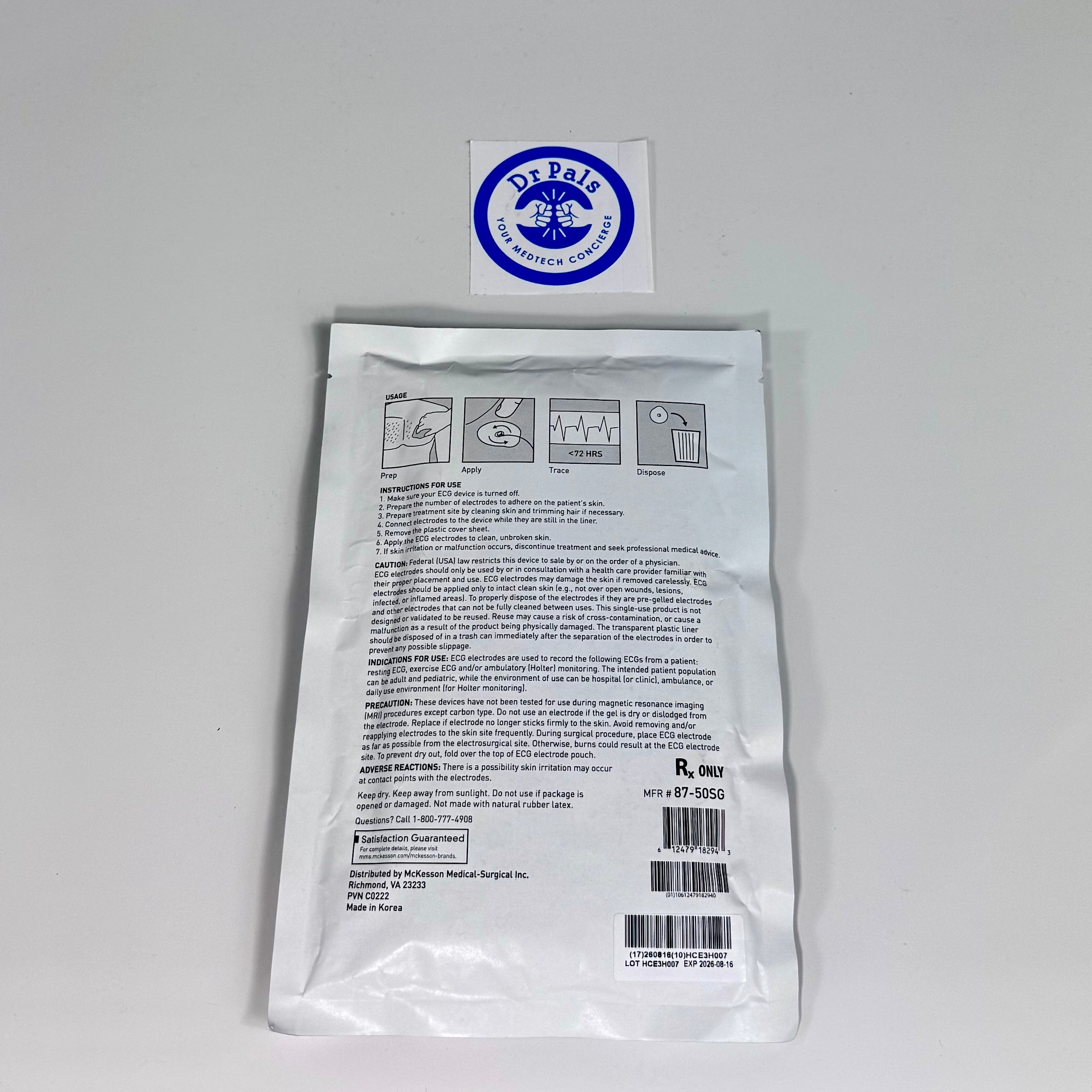 McKesson 87-50SG | All Purpose Foam Electrodes 2/Box