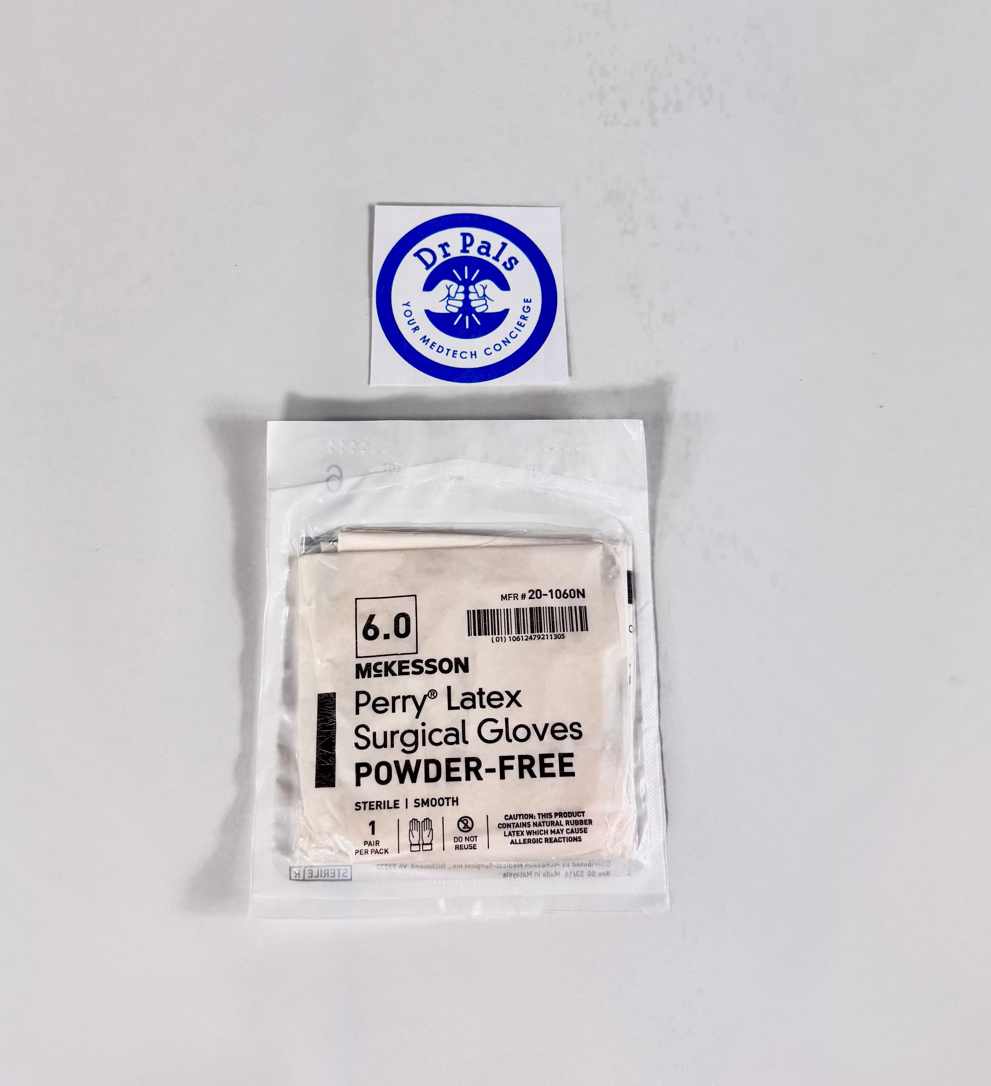 McKesson Perry® Performance Plus Latex Surgical Gloves 20-1060N | Powder-Free Size 6 6/Box OUT OF DATE