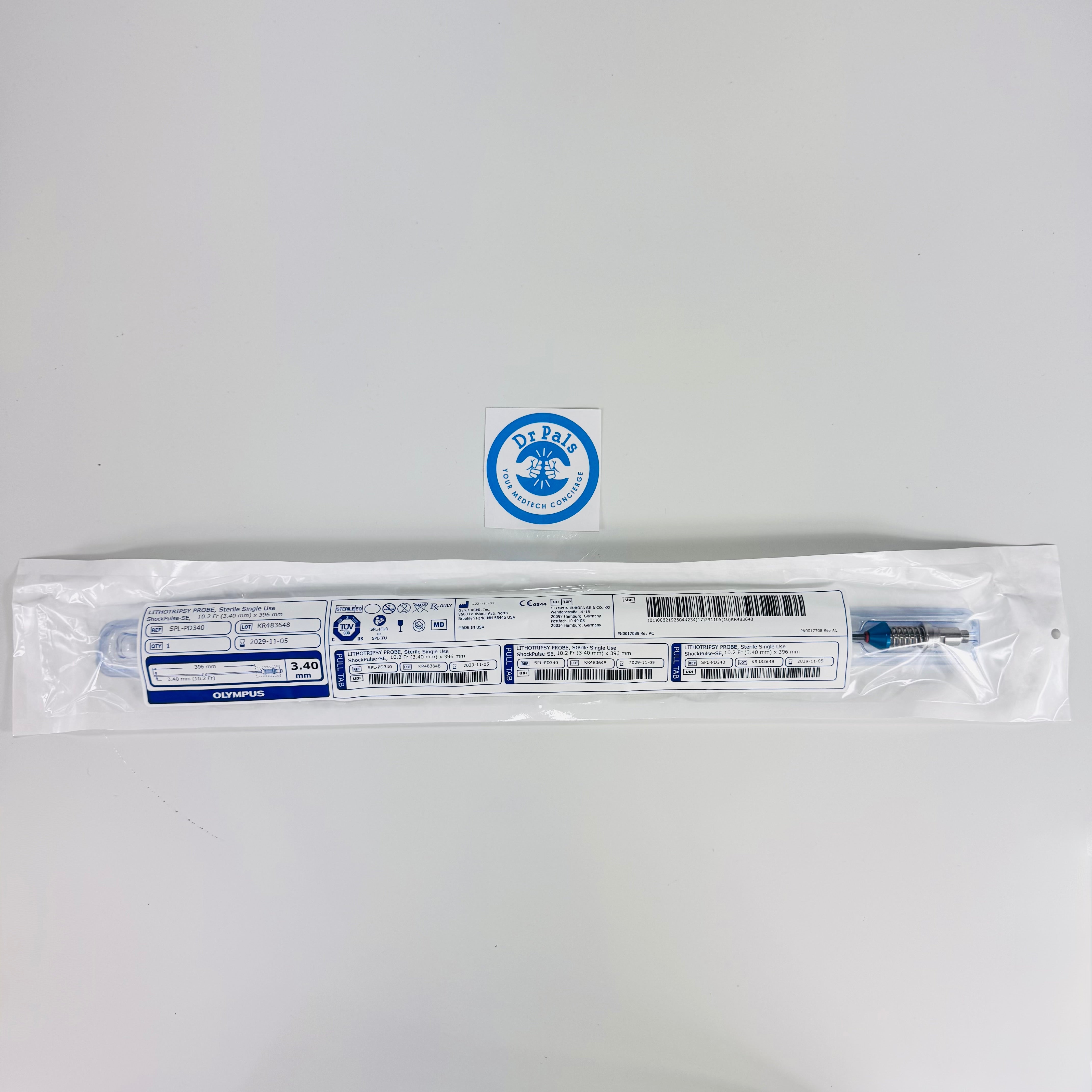 Olympus SPL-PD340 | 3.40mm ShockPulse Lithotripsy Probe - Each In Date