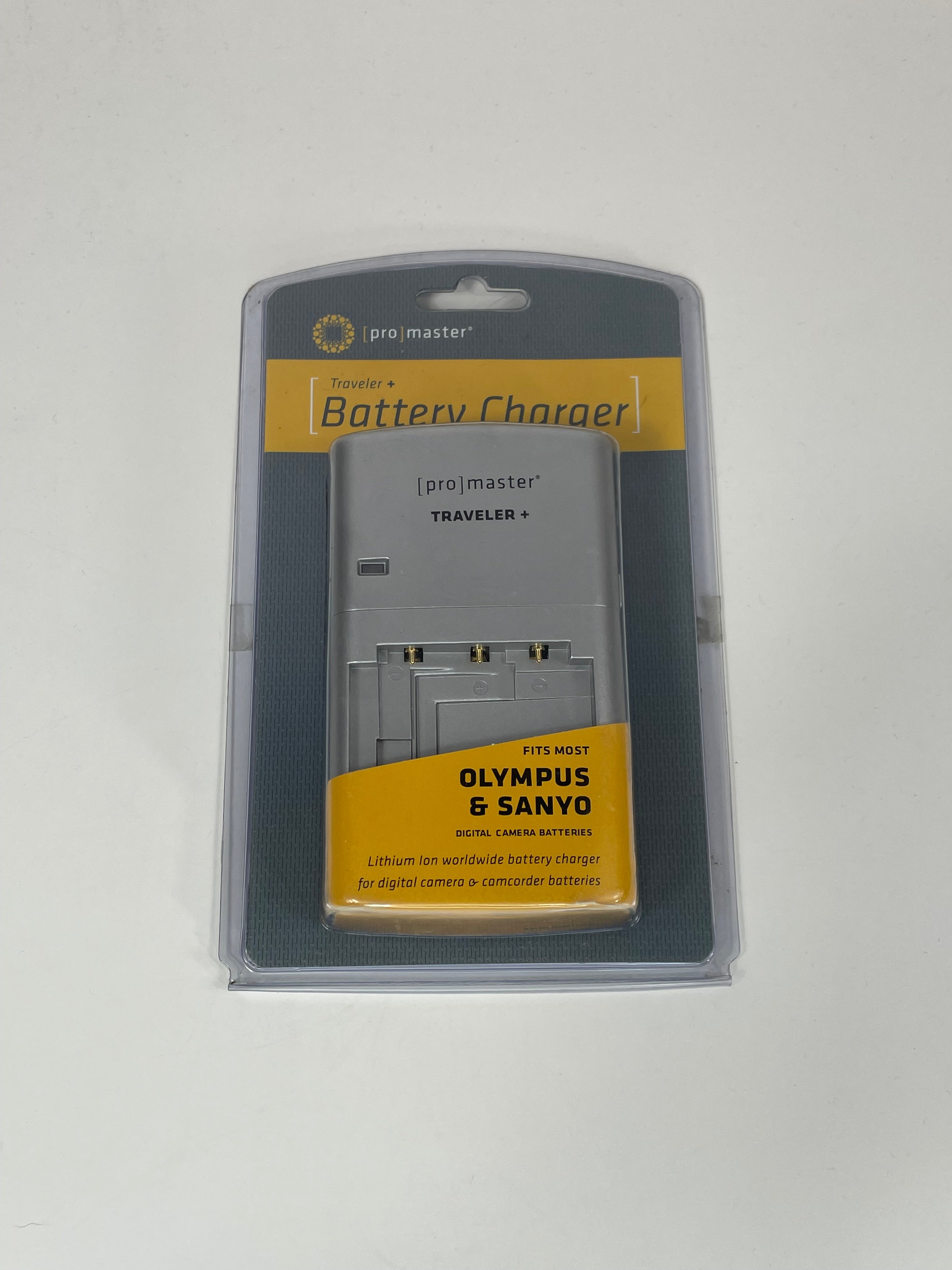 Promaster Traveler+ Battery Charger Fits Most Olympus and Sanyo rechargeable batteries