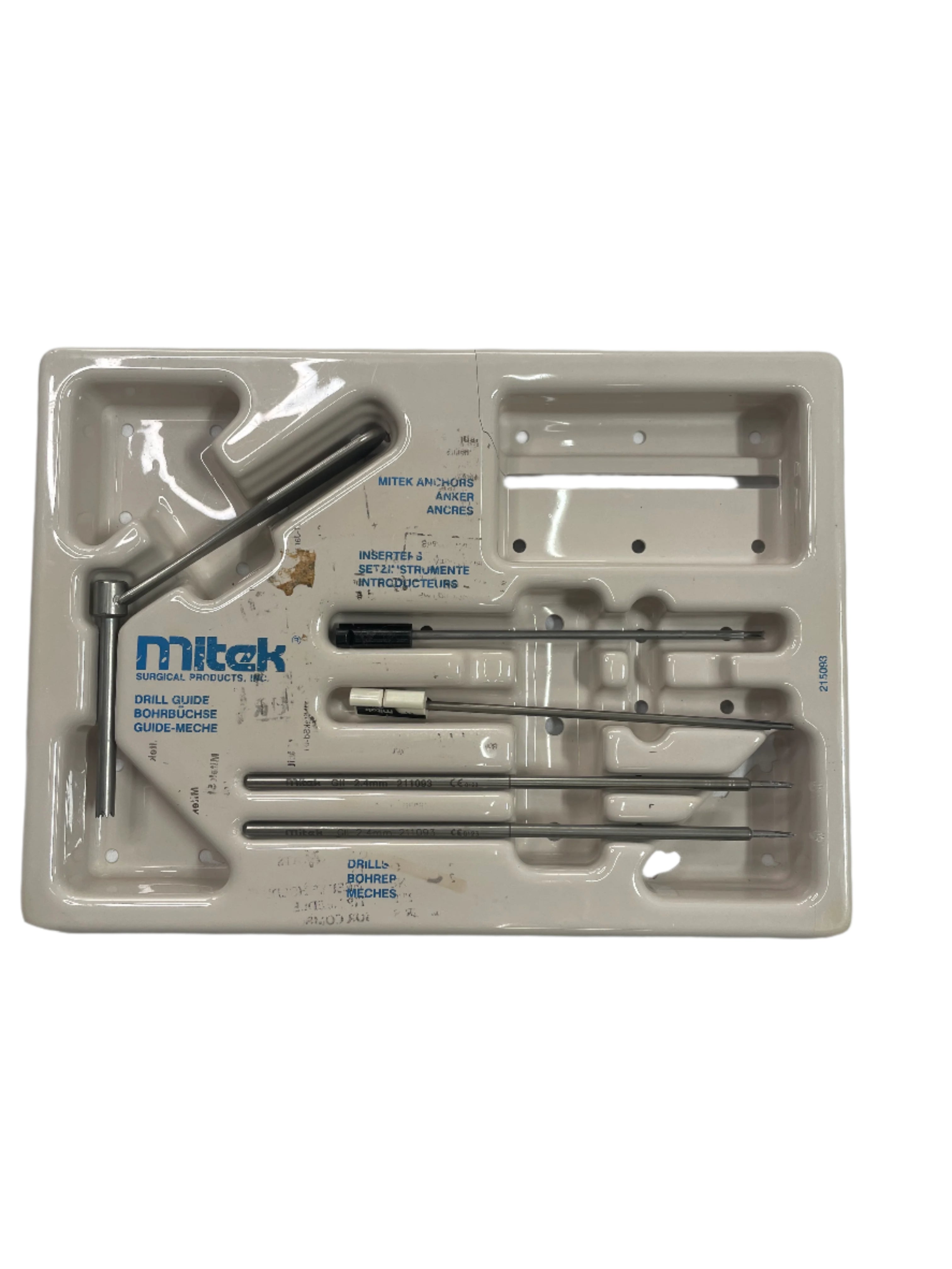 Mitek 213207 | Super RC GII GLS Surgical Drill Guide Set: 5 Piece