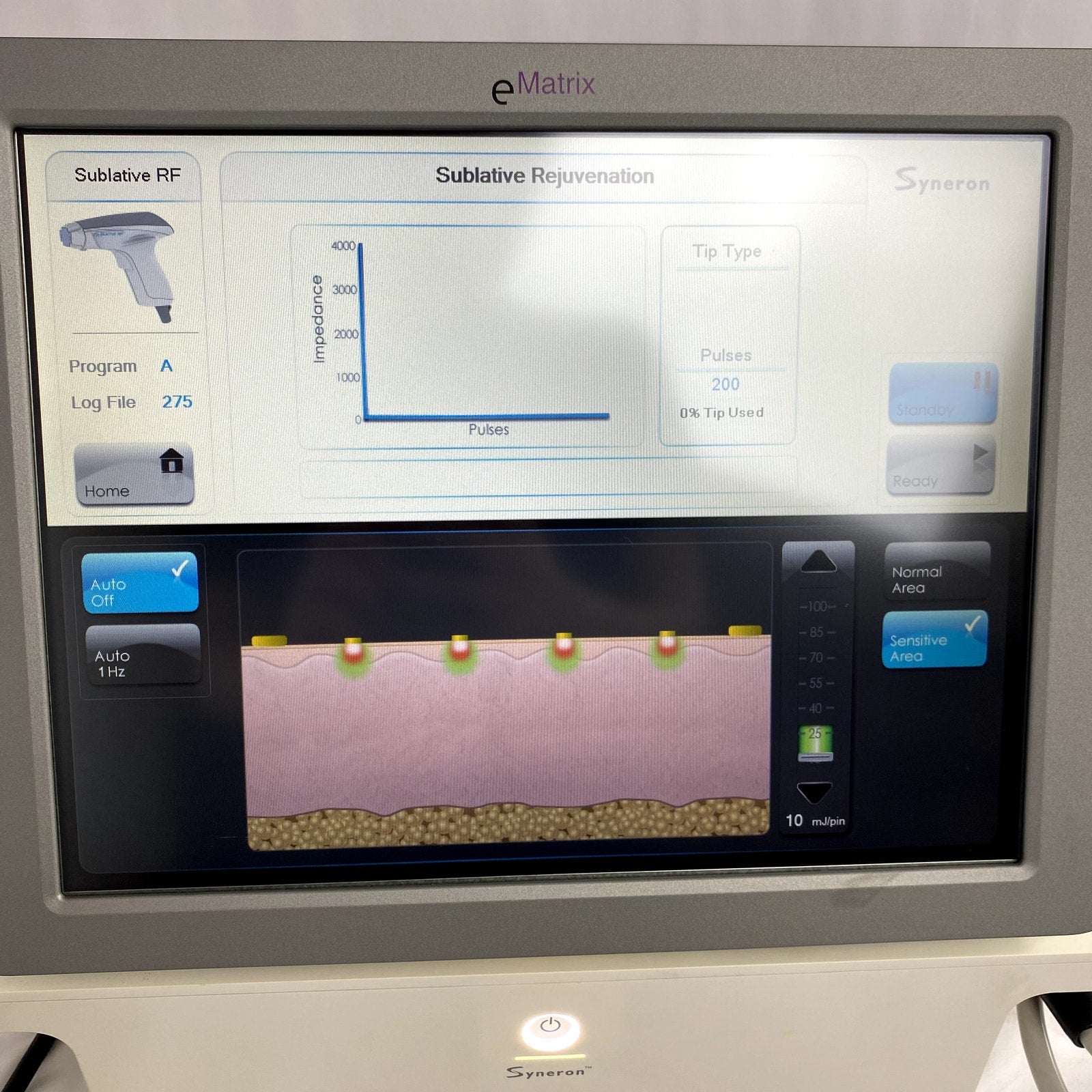 Syneron eMatrix FG70442US | RF Fractional Skin Rejuvenation w/ FG70541R Applicator