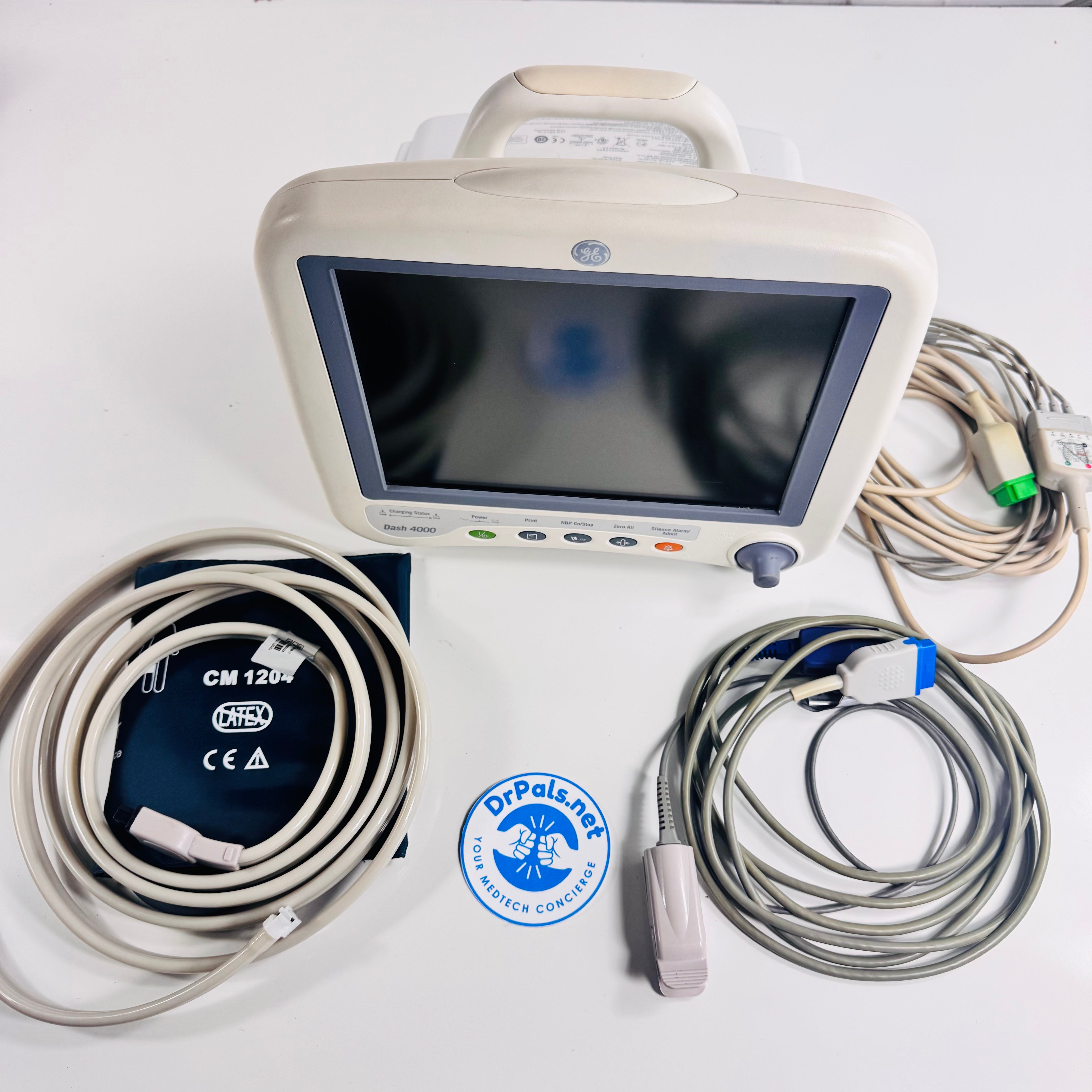 GE Dash 4000 2035598 | Patient Monitor NIBP, Nellcor SpO2, ECG, Temp & Internal Printer