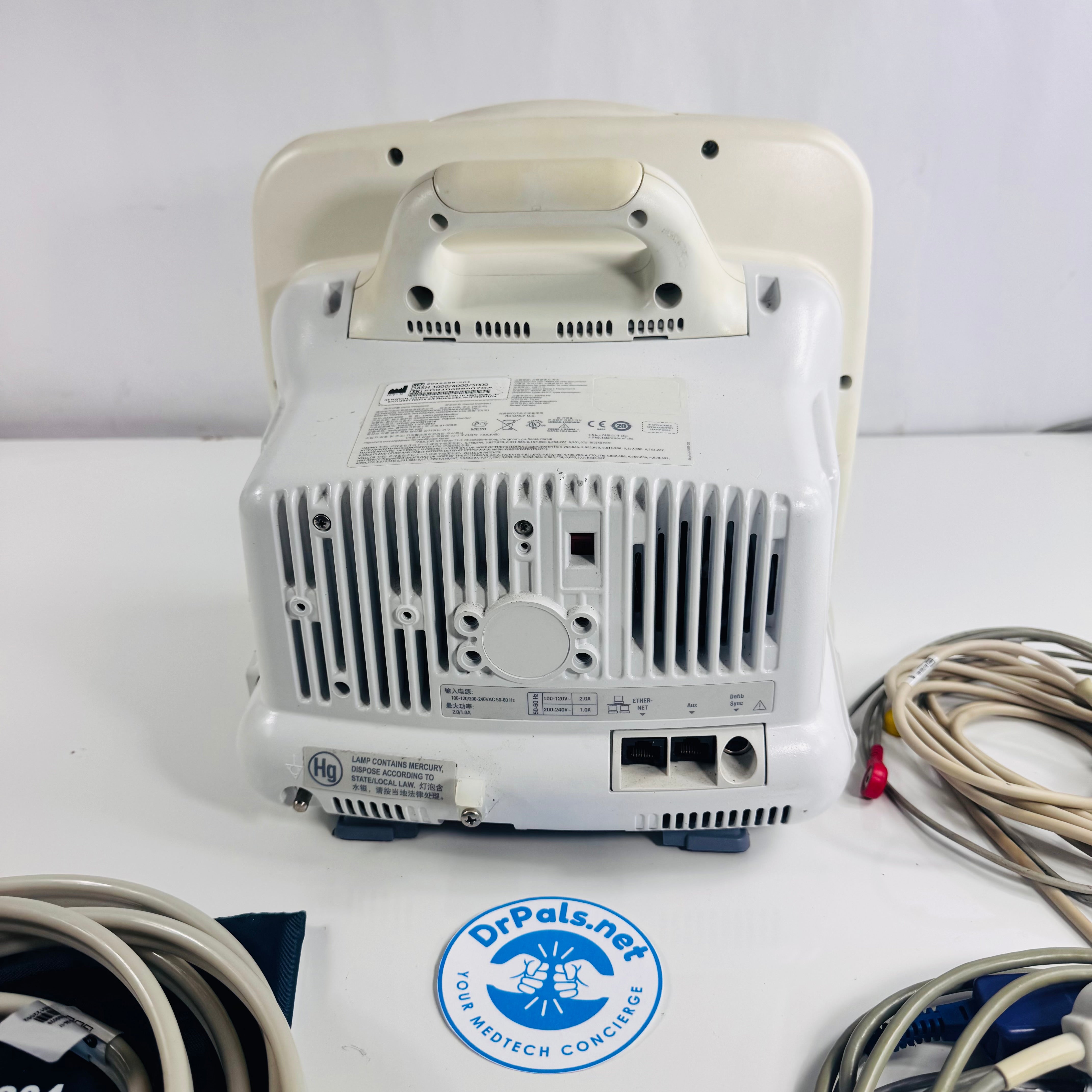 GE Dash 4000 2035598 | Patient Monitor NIBP, Nellcor SpO2, ECG, Temp & Internal Printer
