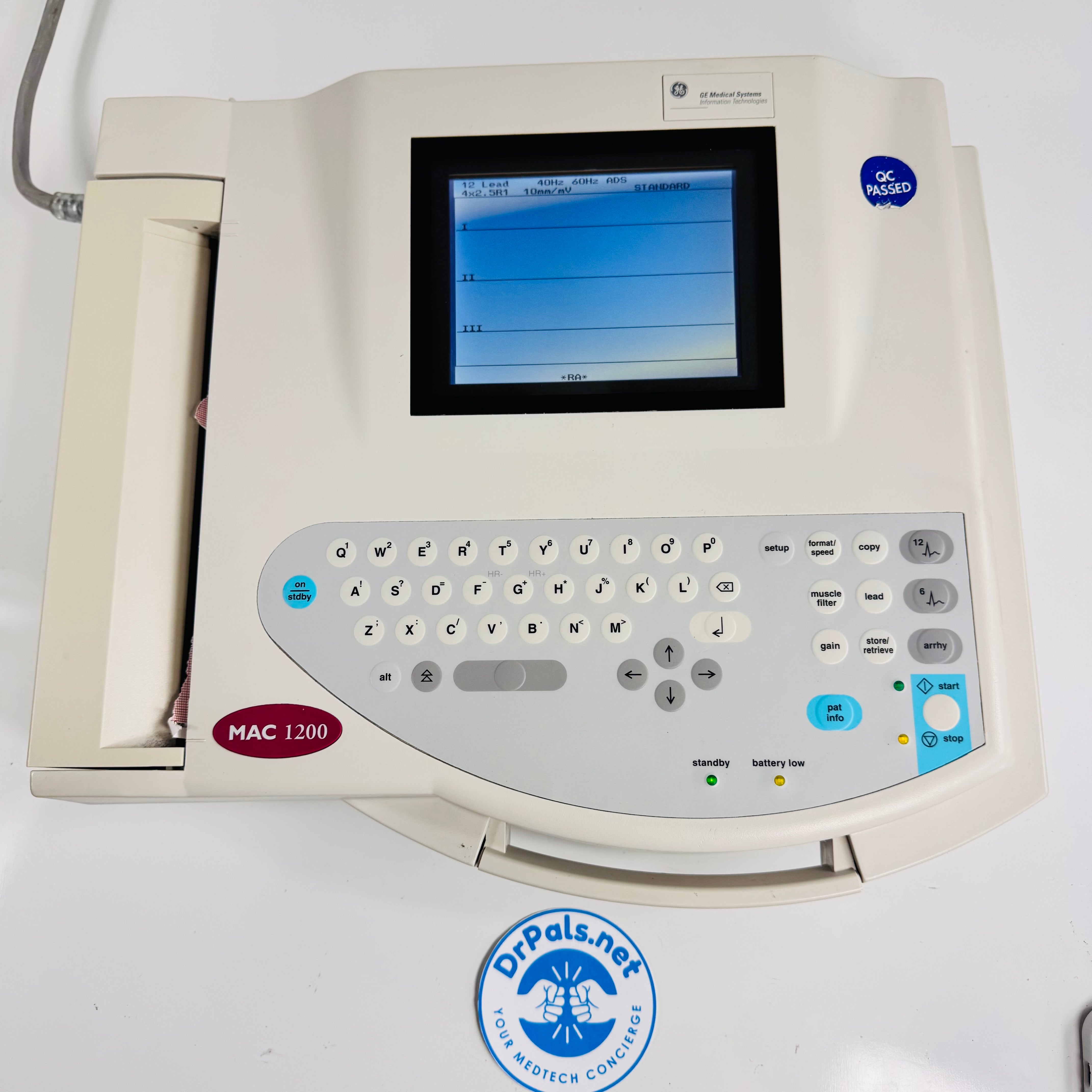 GE MAC 1200 | 12 Lead EKG-ECG Machine