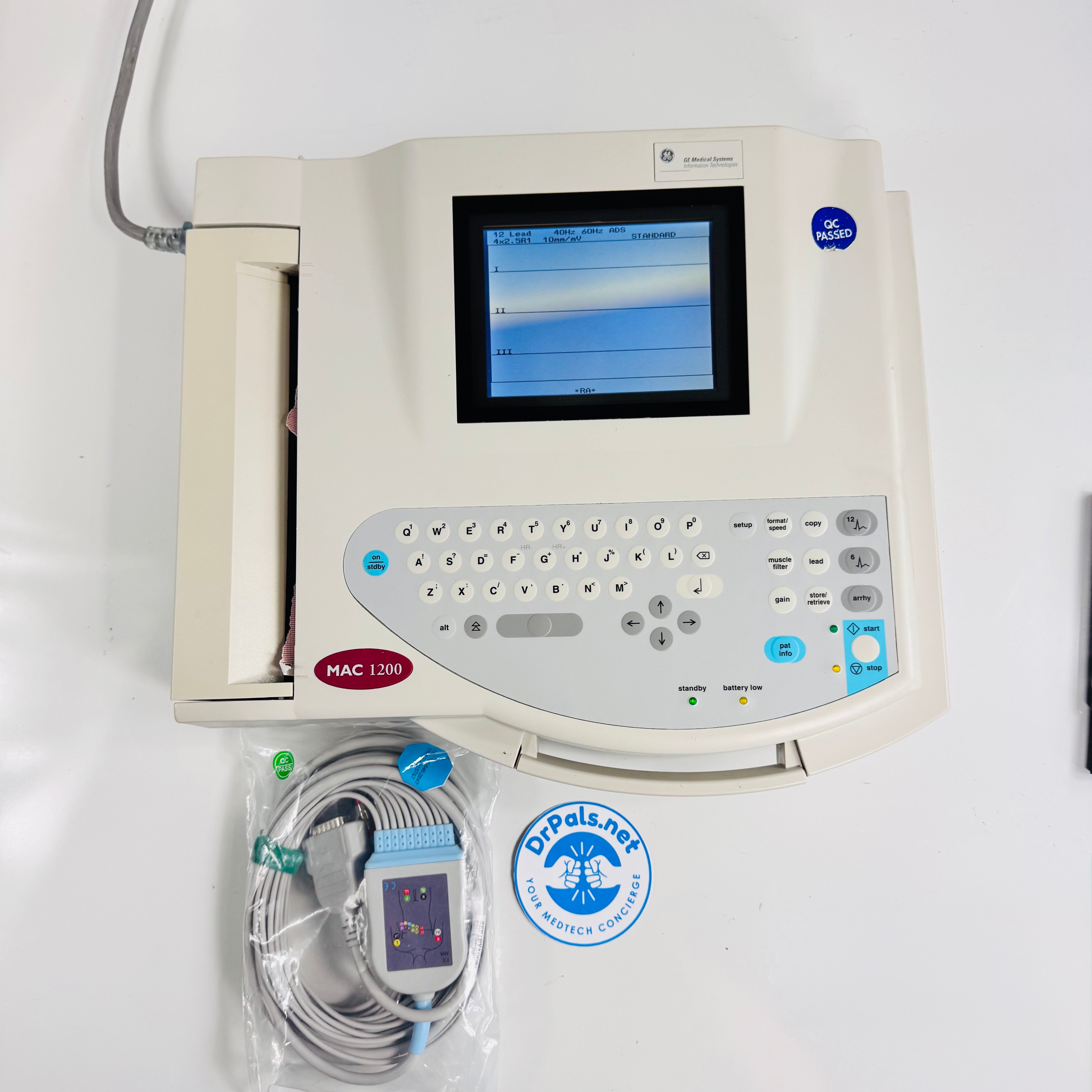 GE MAC 1200 | 12 Lead EKG-ECG Machine