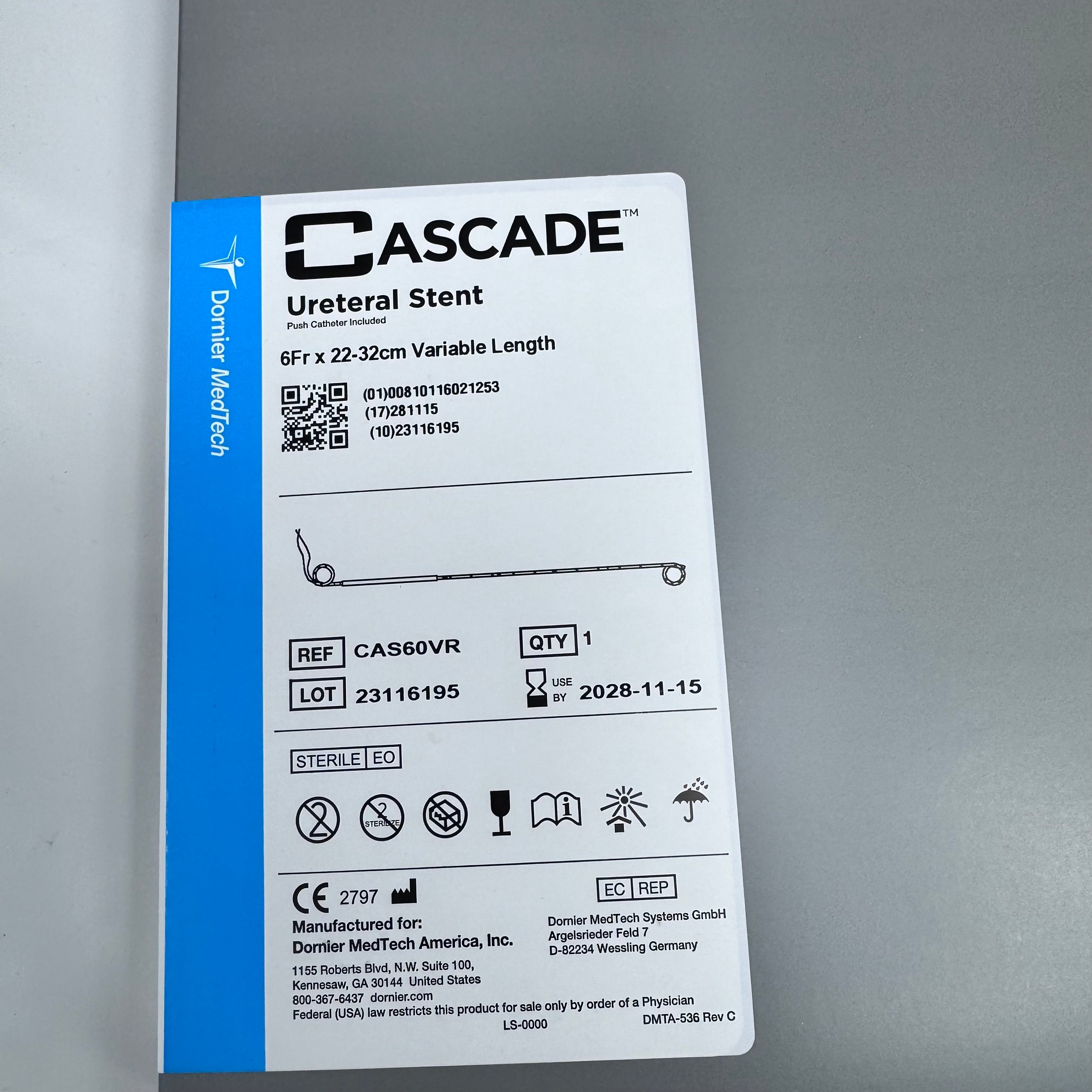 Dornier CAS60VR | Cascade Ureteral Stent Kidney Stones Urology In Date