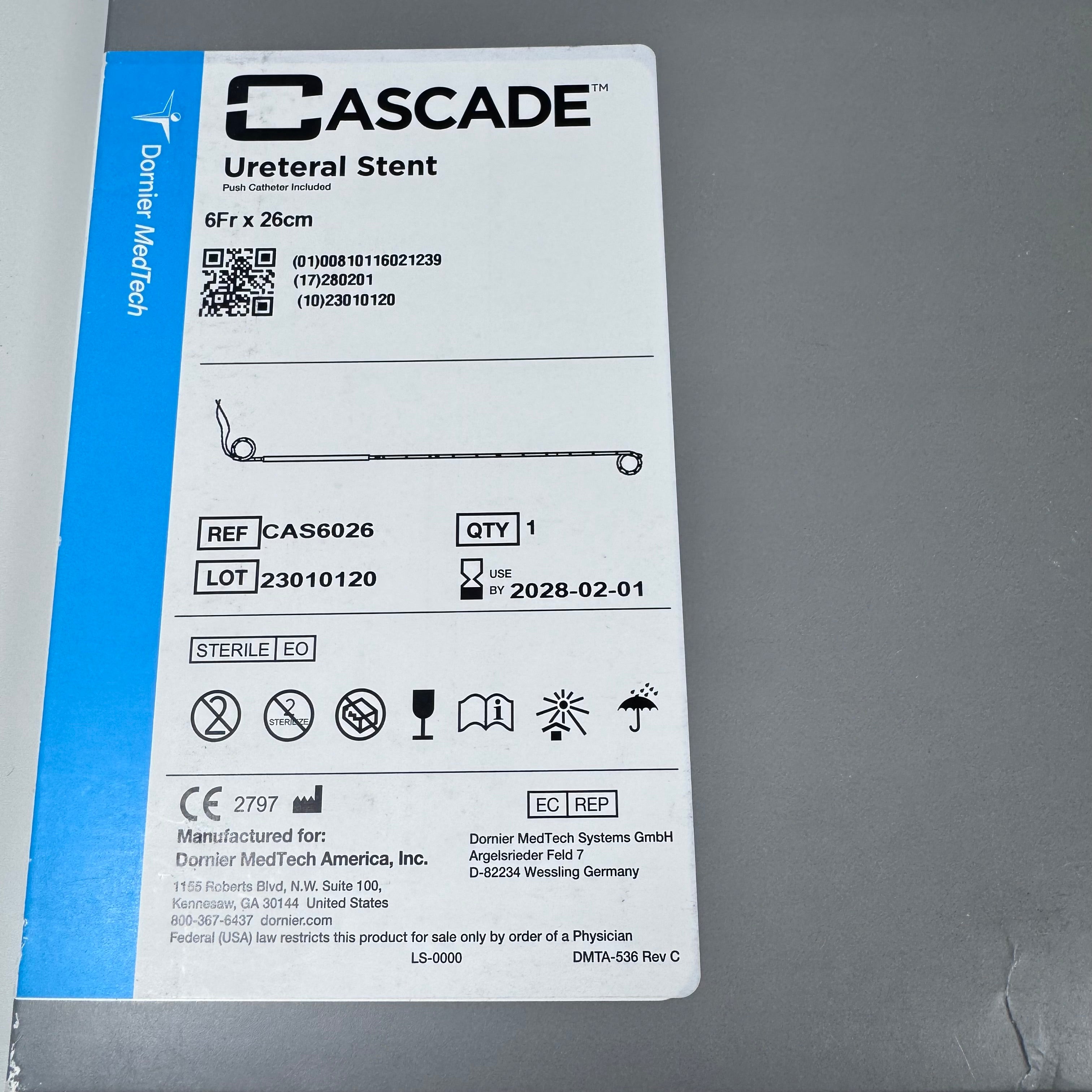 Dornier Cascade CAS6026 | Ureteral Stent One in each box