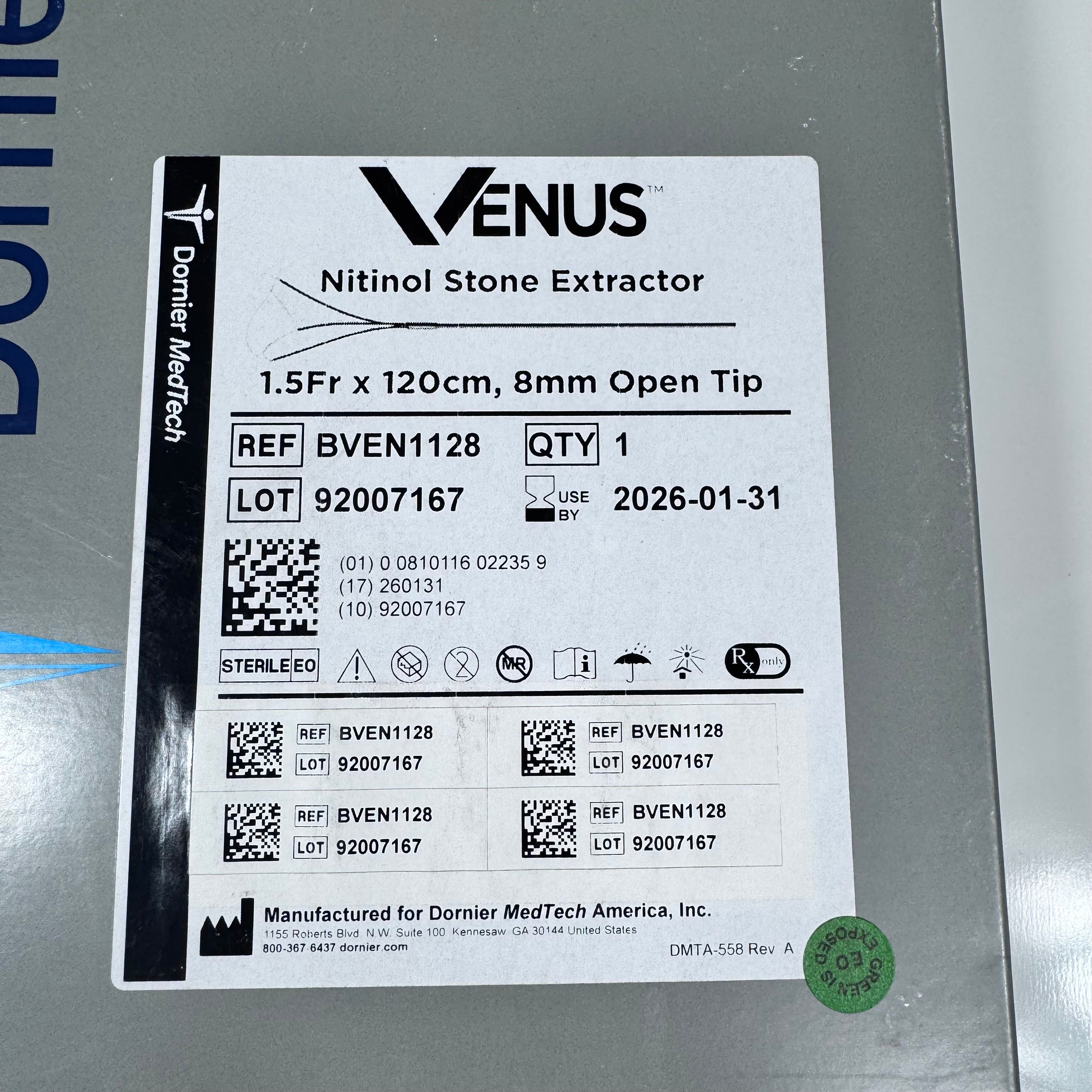 Dornier BVEN1128 | Venus Nitinol Stone Extractor Kidney Stone Basket