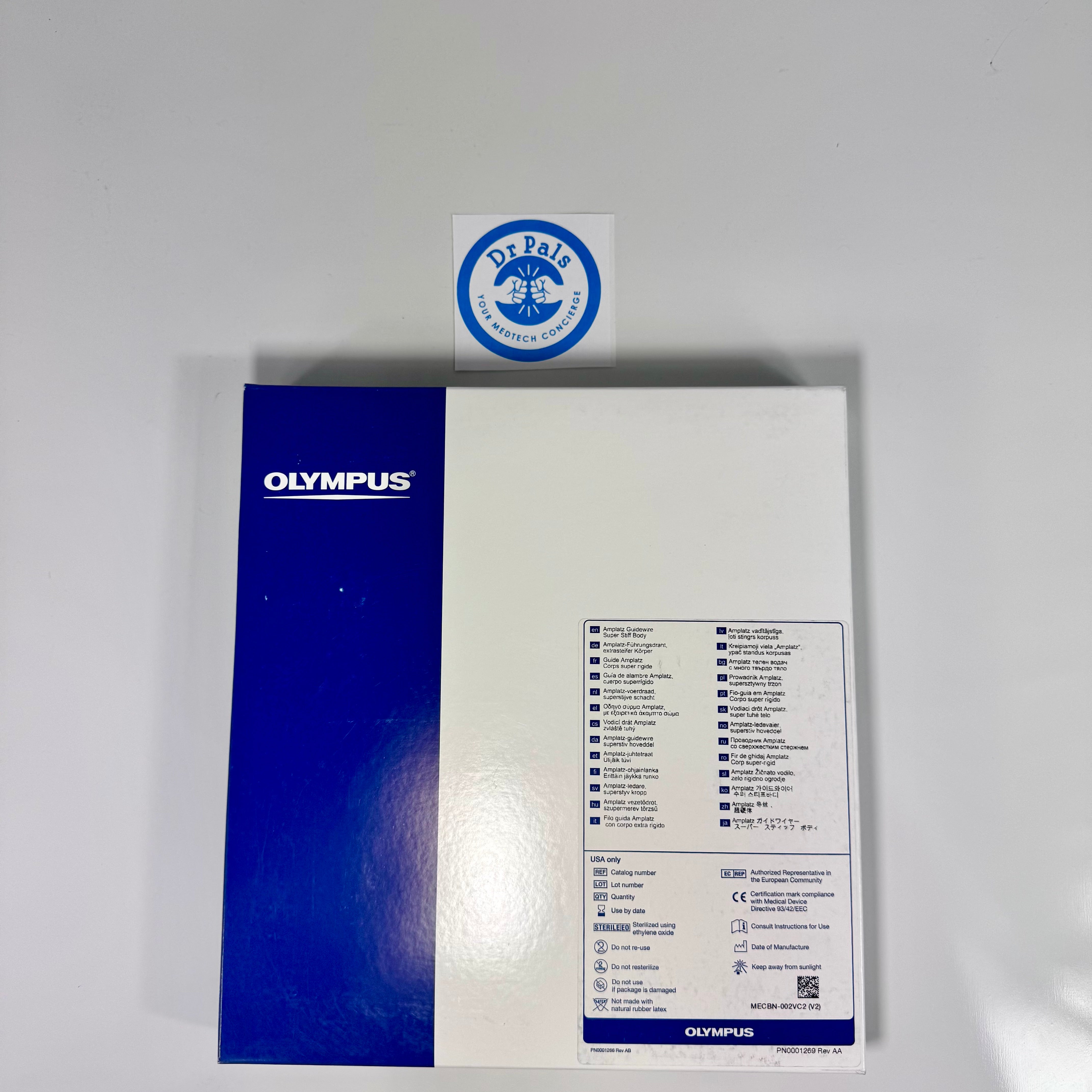 Olympus 14BX | Urology Amplatz Guidewire 0.038 Straight Tip Each OUT OF DATE