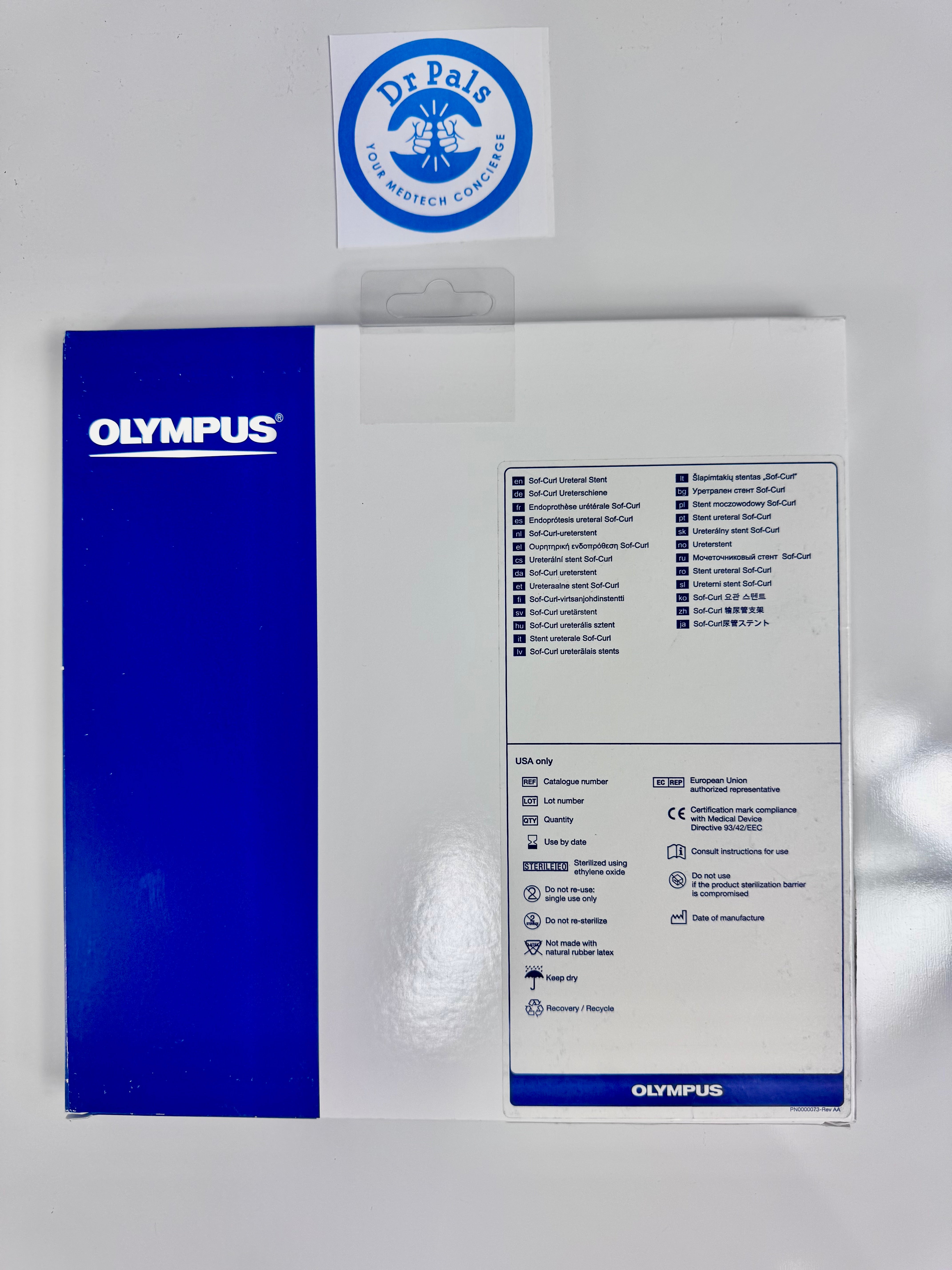 Olympus SSC7030 | Sof-Curl Ureteral Stent | 7 Fr x 30 cm Double-J Stent OUT OF DATE