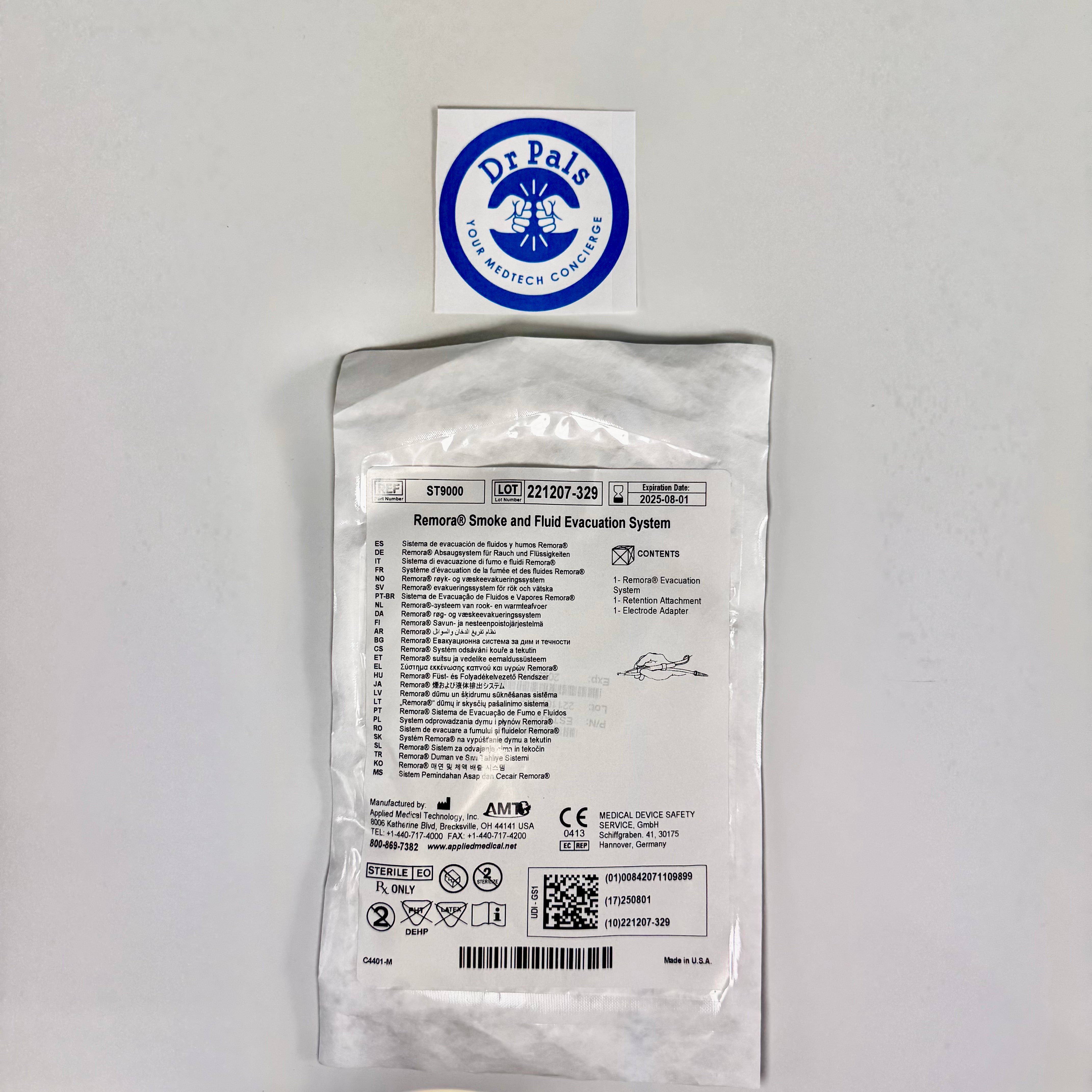 Applied Medical Remora™ Smoke & Fluid Tube Evacuator ST9000 3/Box OUT OF DATE