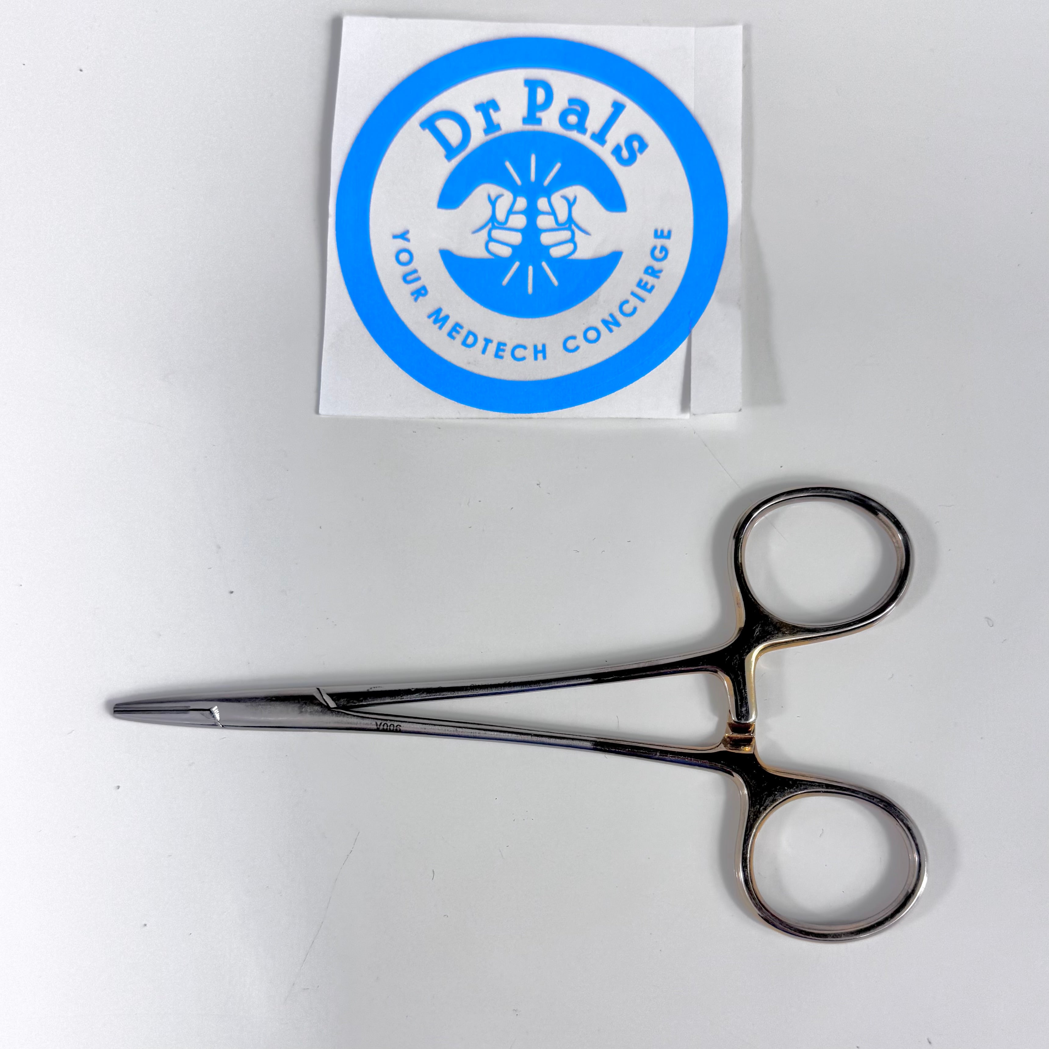 Marina Medical 420-075 | Halsey Needle Holder, Straight, Serrated Jaws, 13cm
