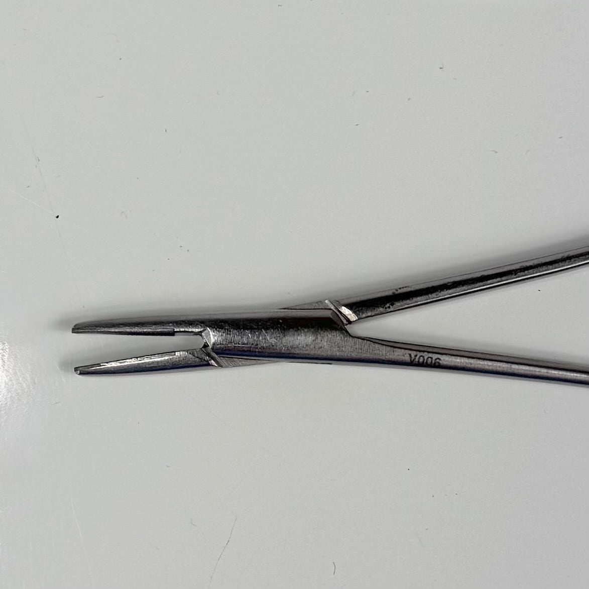 Marina Medical 420-075 | Halsey Needle Holder, Straight, Serrated Jaws, 13cm