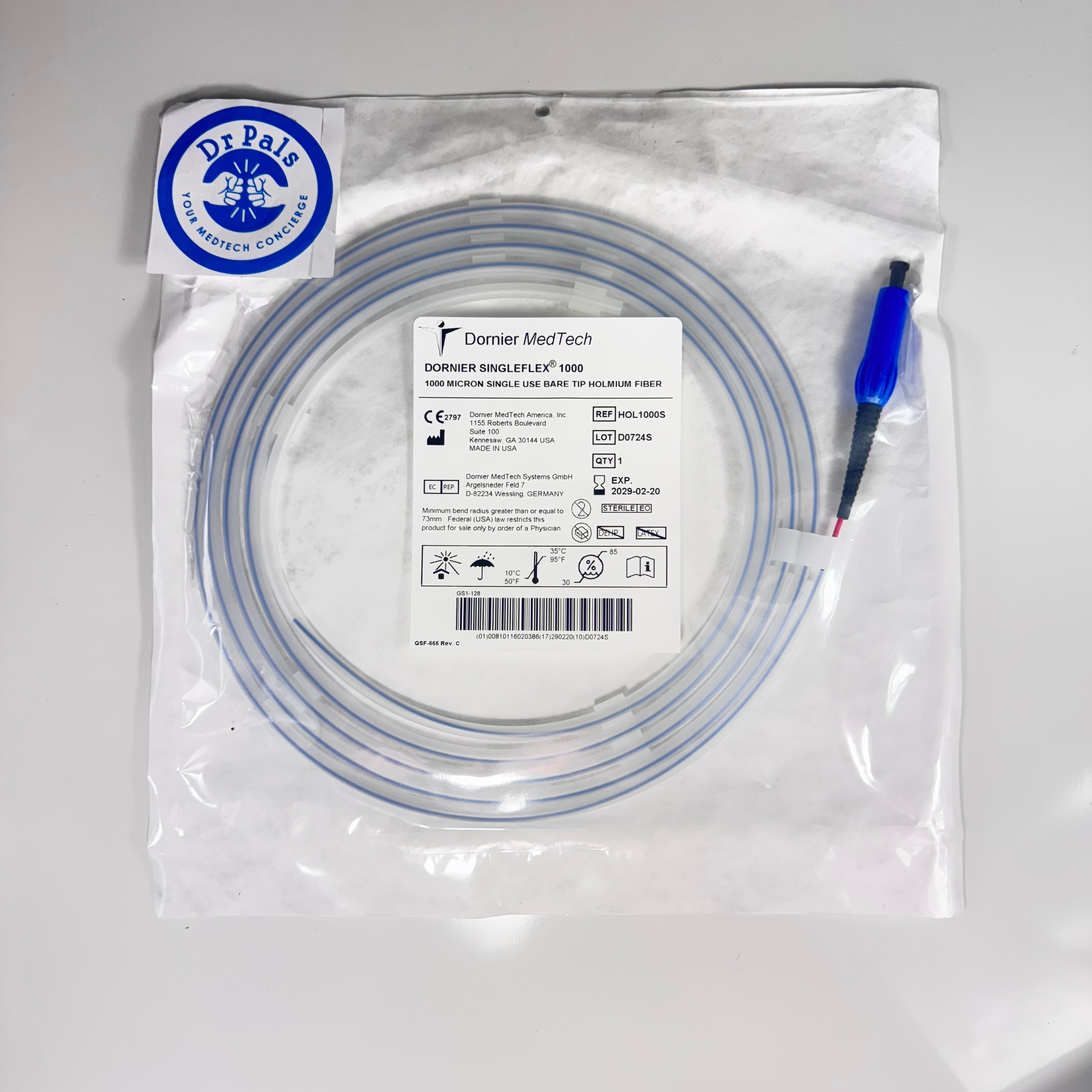 Dornier K2016363 | Thulio 400 Micron Single Use Laser Fiber In Date
