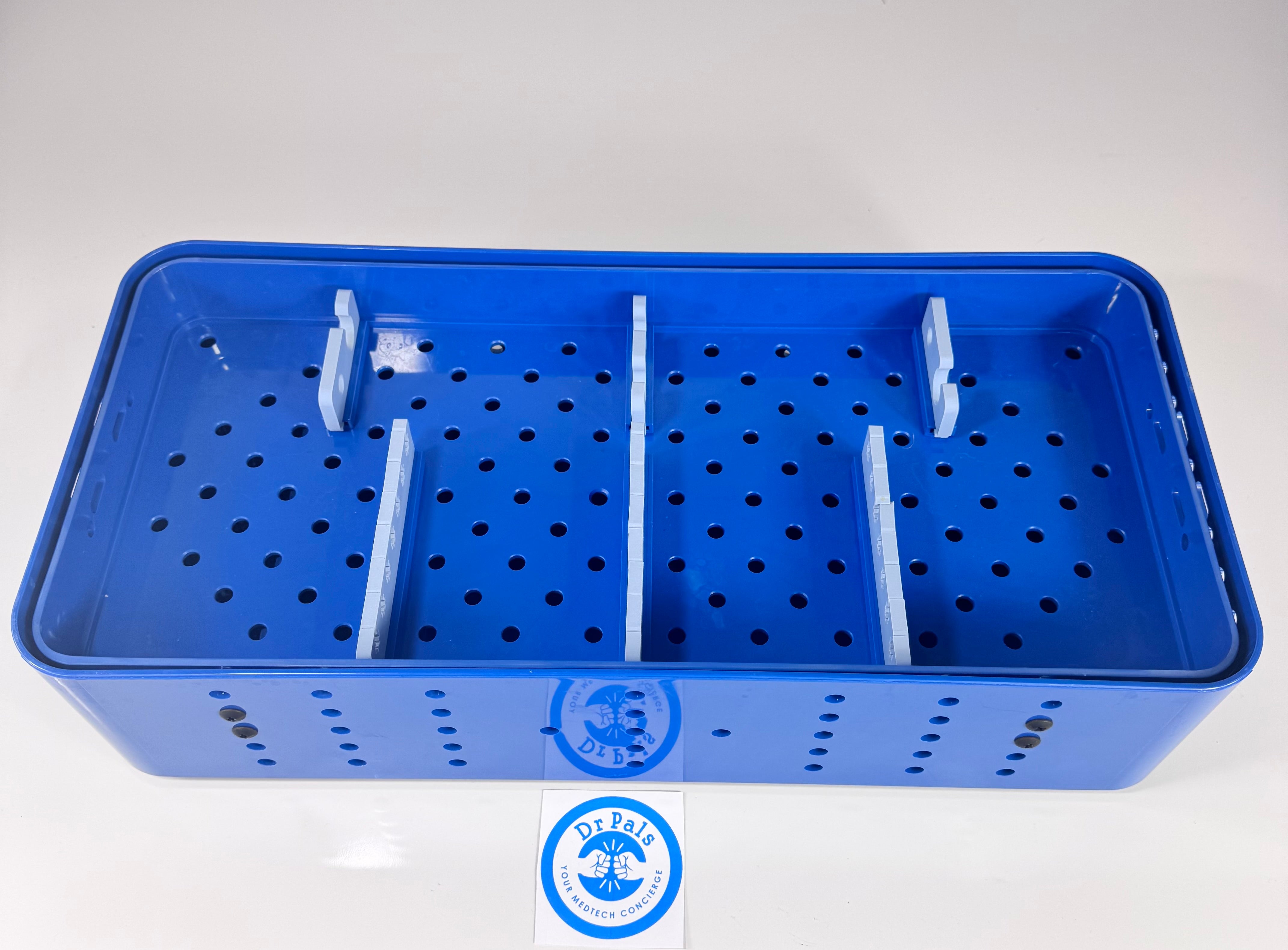 Gyrus ACMI Circon ST-CR2 | Blue Double Layer Sterilization Tray Container