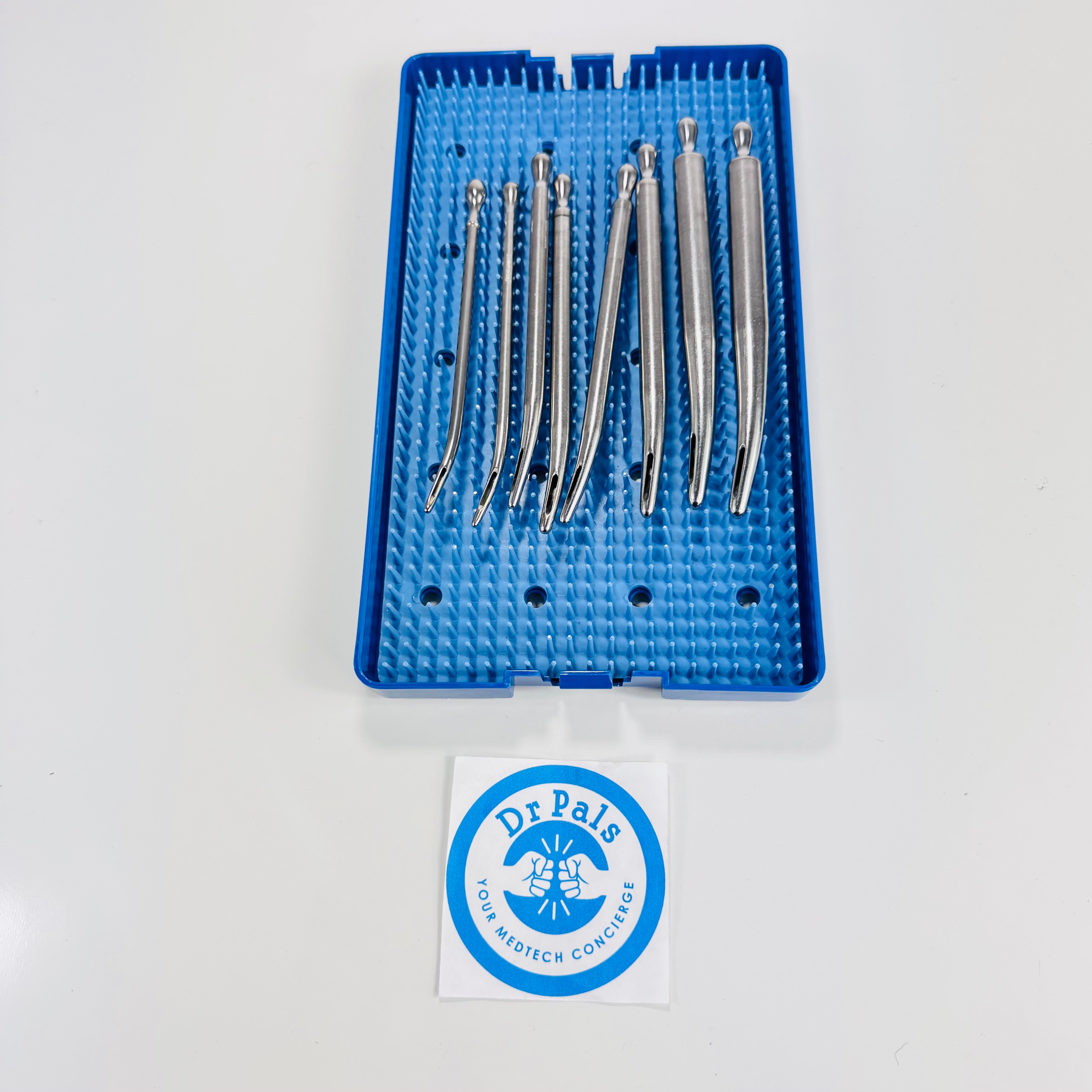 V. Mueller Walther Female Dilator Catheters | 8 Piece Set Incomplete Includes 14,16,20,22,24,28,36,38Fr