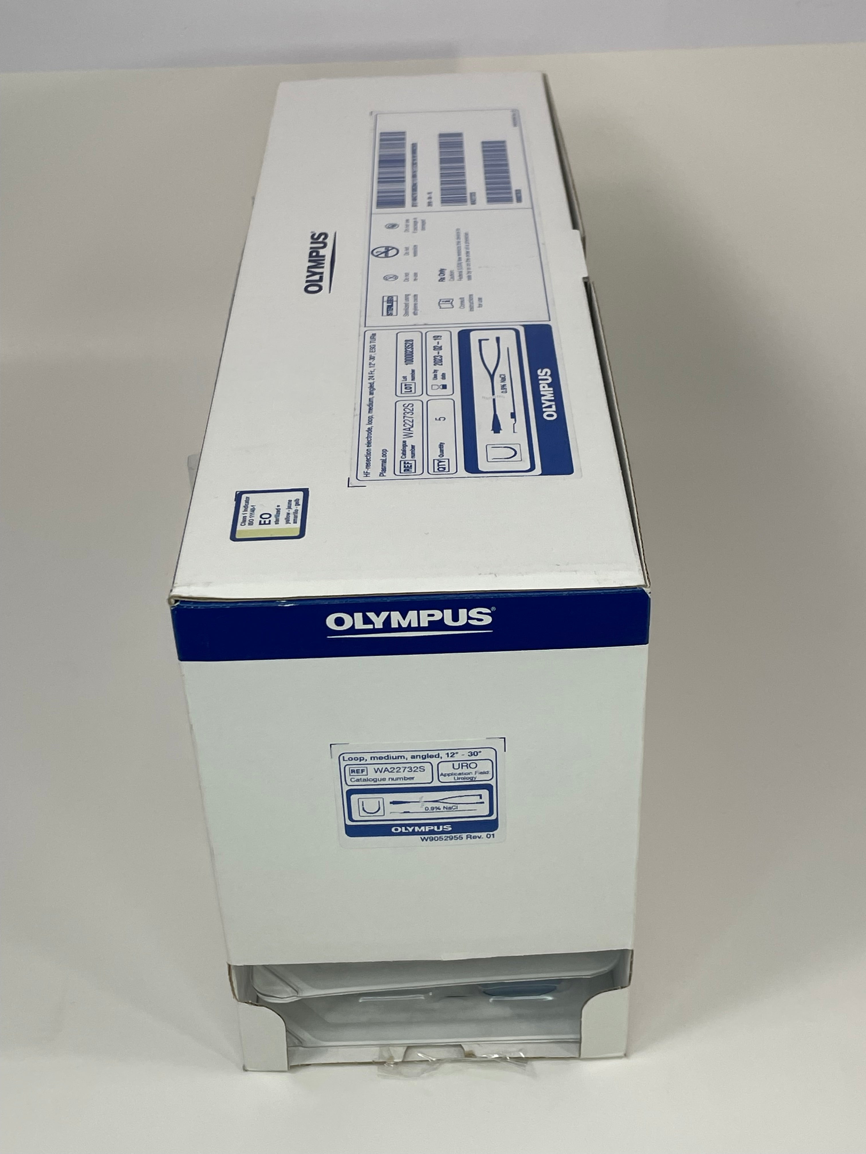 Olympus WA22732S | HF-Resection Electrode, Loop Medium, Angled, 24 fr., 12-30 degrees, ESG, TURis PlasmaLoop. 5 in a box OUT OF DATE