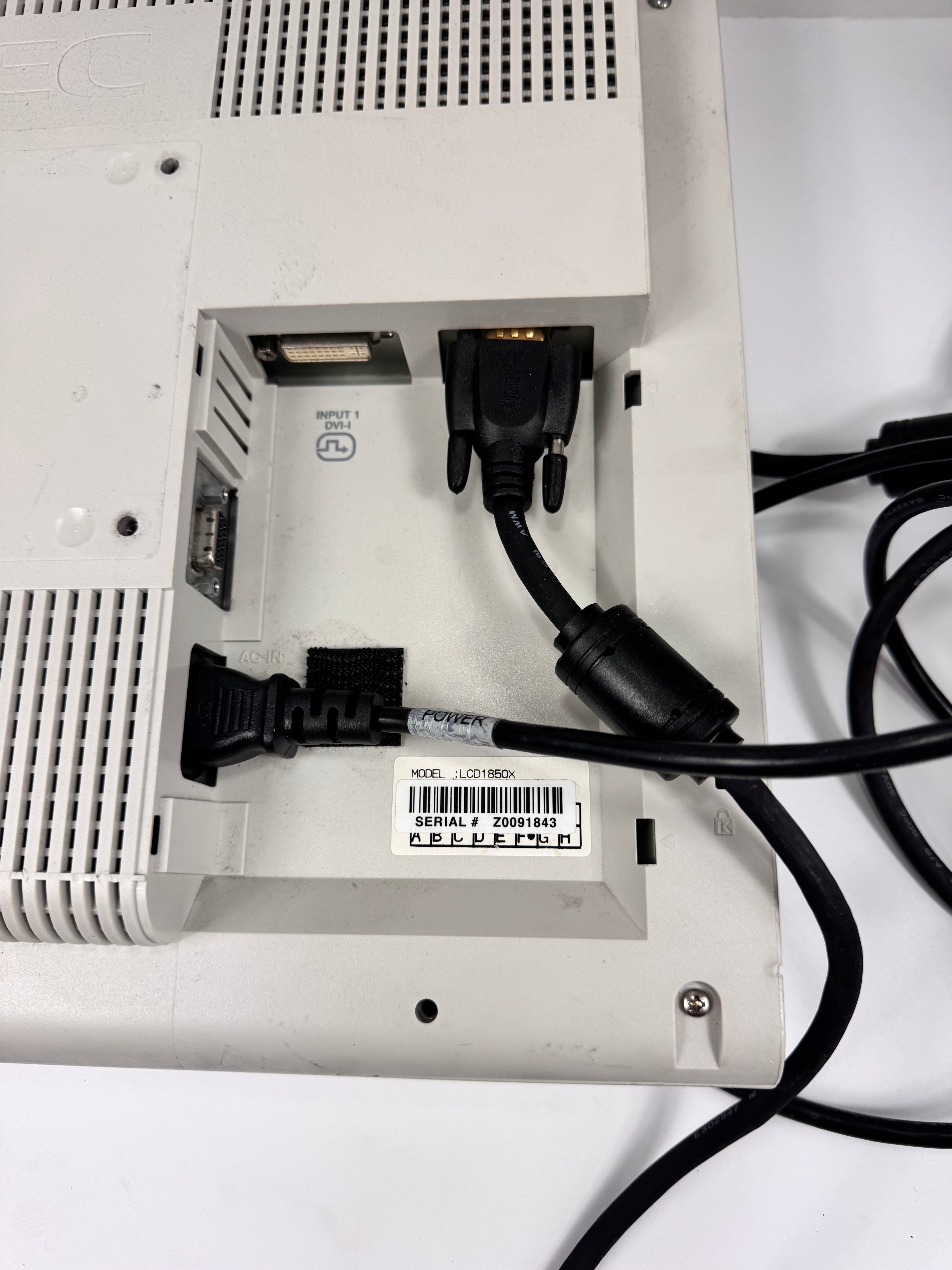 NEC MultiSync LCD1850X | 18.1-inch TFT LCD Flat Panel Monitor