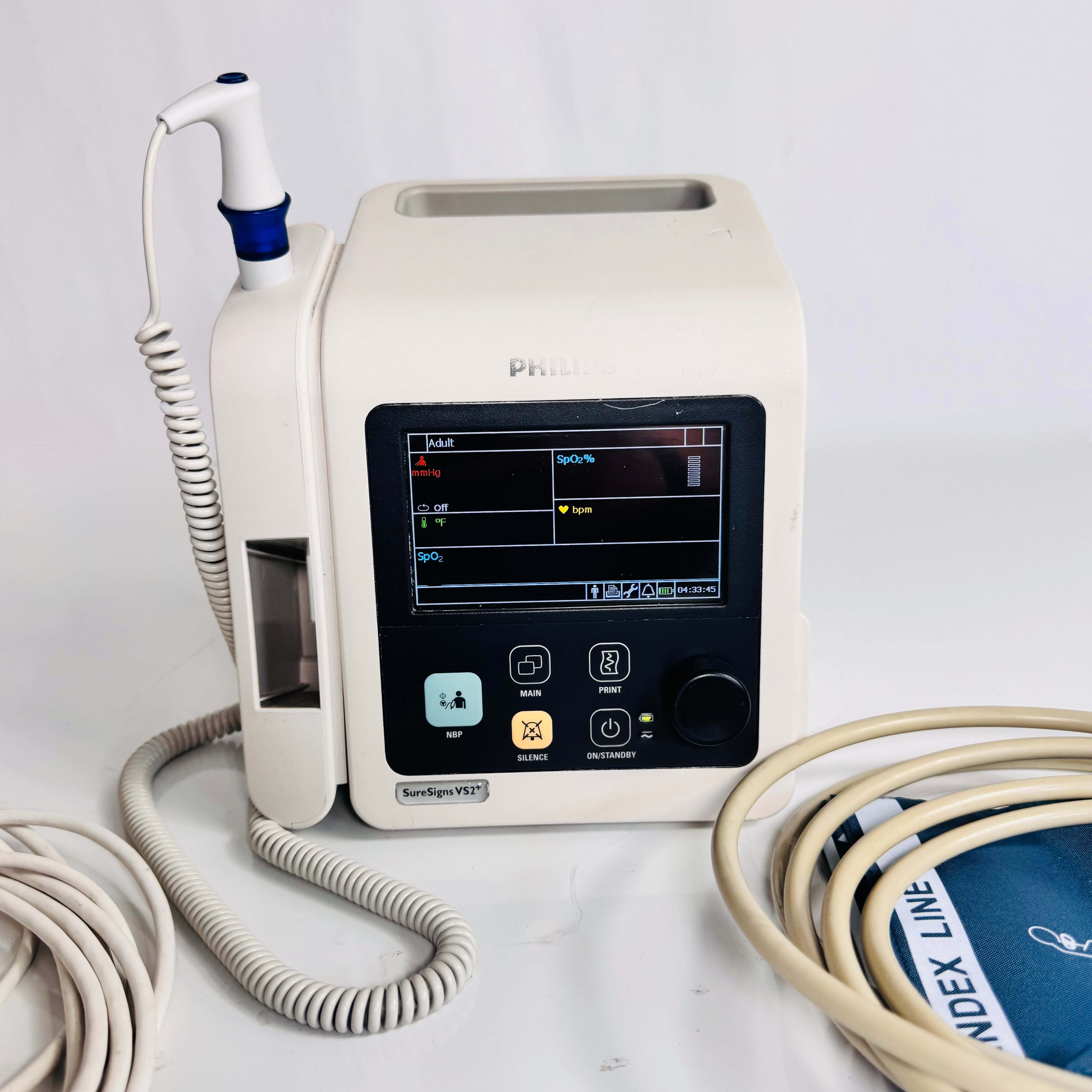 Philips VS2+ 863279 | NBP, SpO2 & Built-In Wireless Vital Signs Patient Monitor