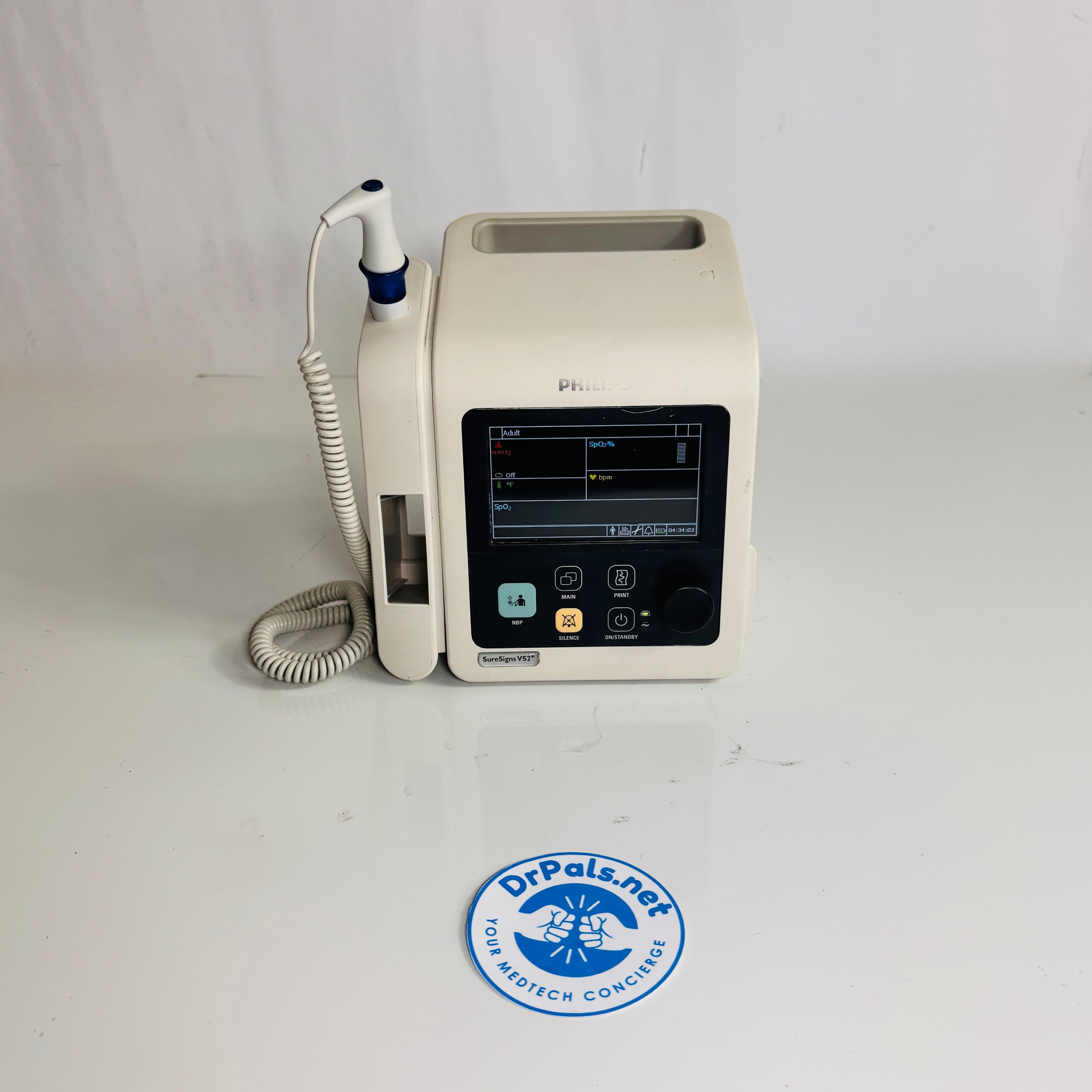 Philips VS2+ 863279 | NBP, SpO2 & Built-In Wireless Vital Signs Patient Monitor