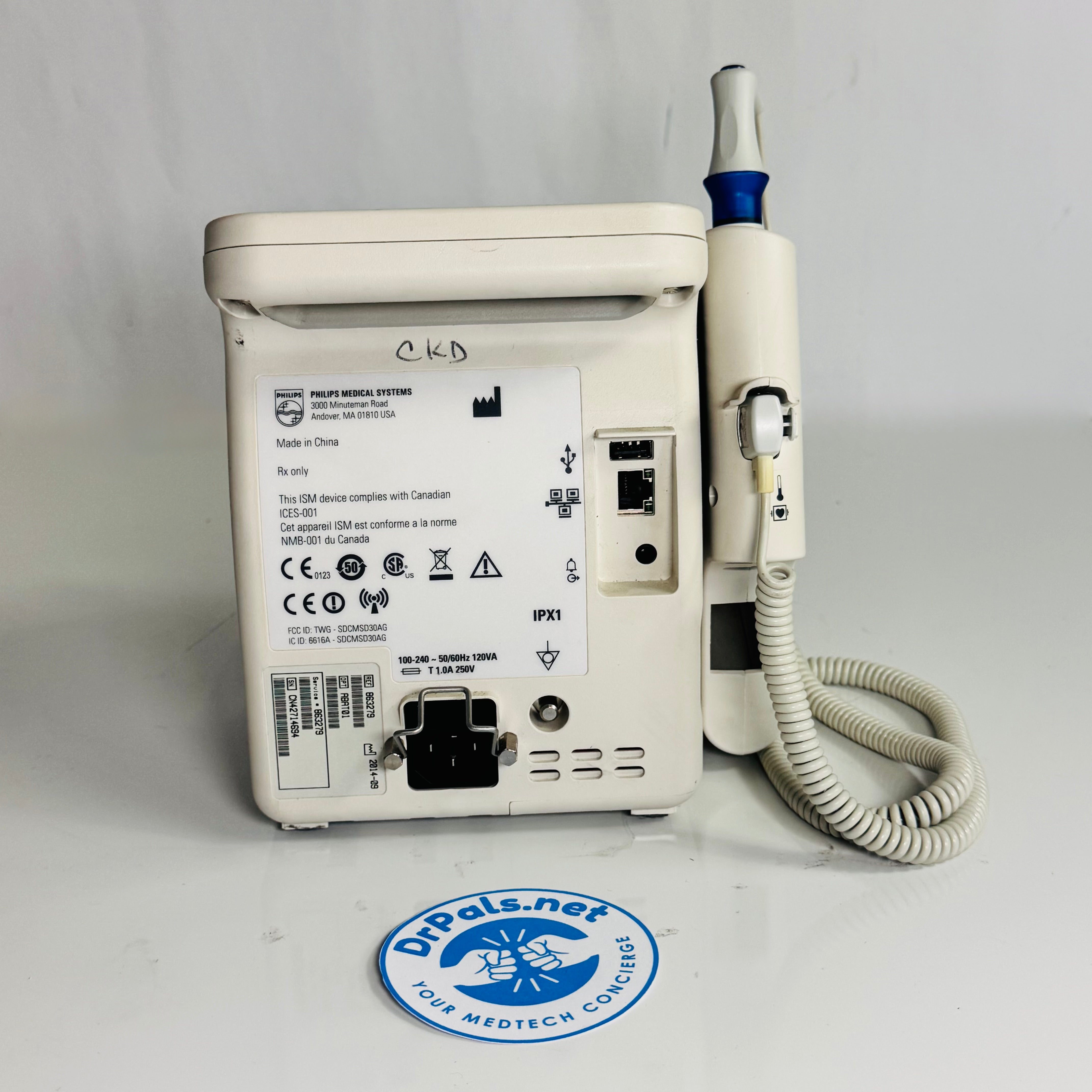 Philips VS2+ 863279 | NBP, SpO2 & Built-In Wireless Vital Signs Patient Monitor
