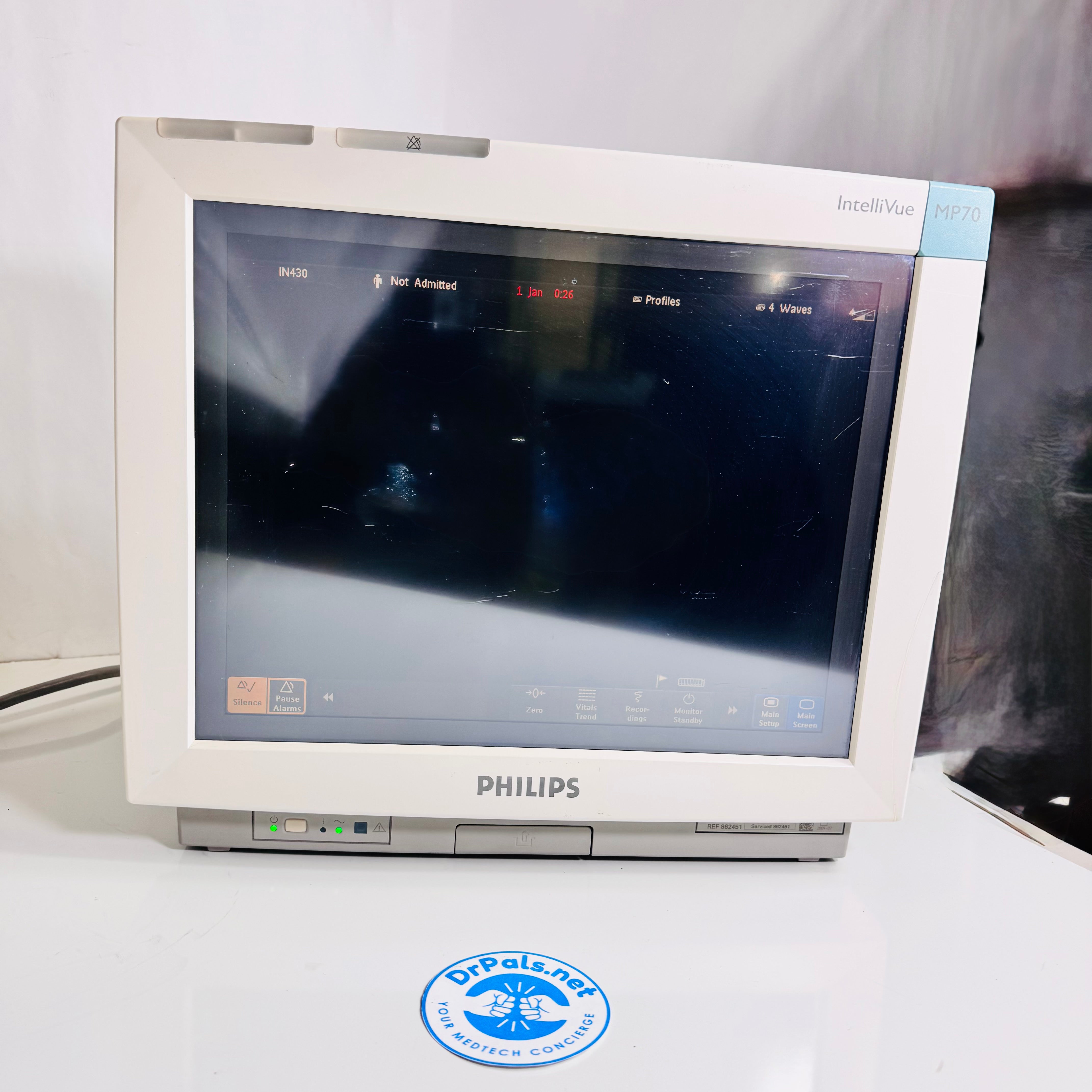 Philips IntelliVue MP70 | Patient Monitor M8007A Tested - Set of 2 Monitors Only