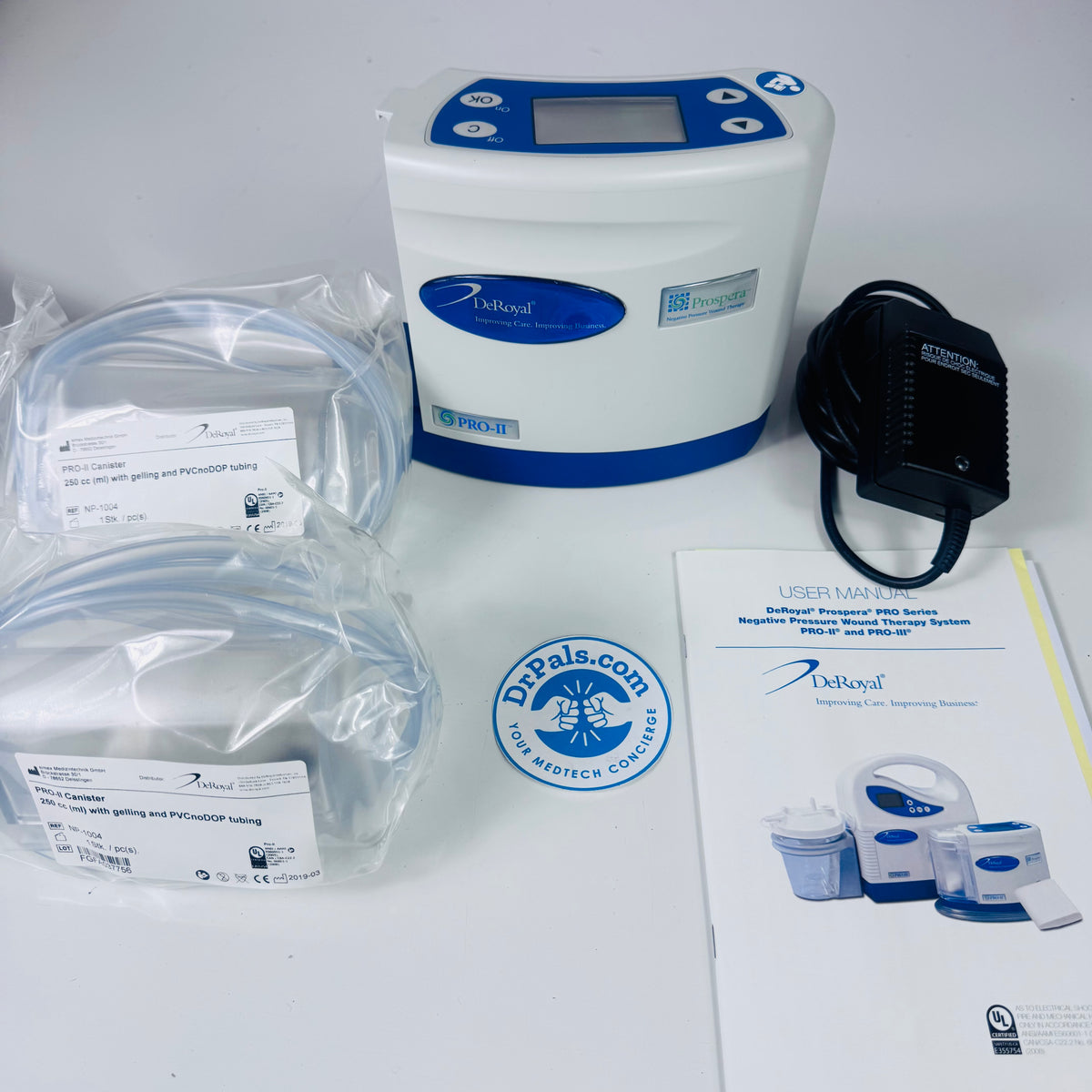 DeRoyal Prospera 2 NP-2000 | New Negative Pressure Wound Therapy - Aspiration Pump