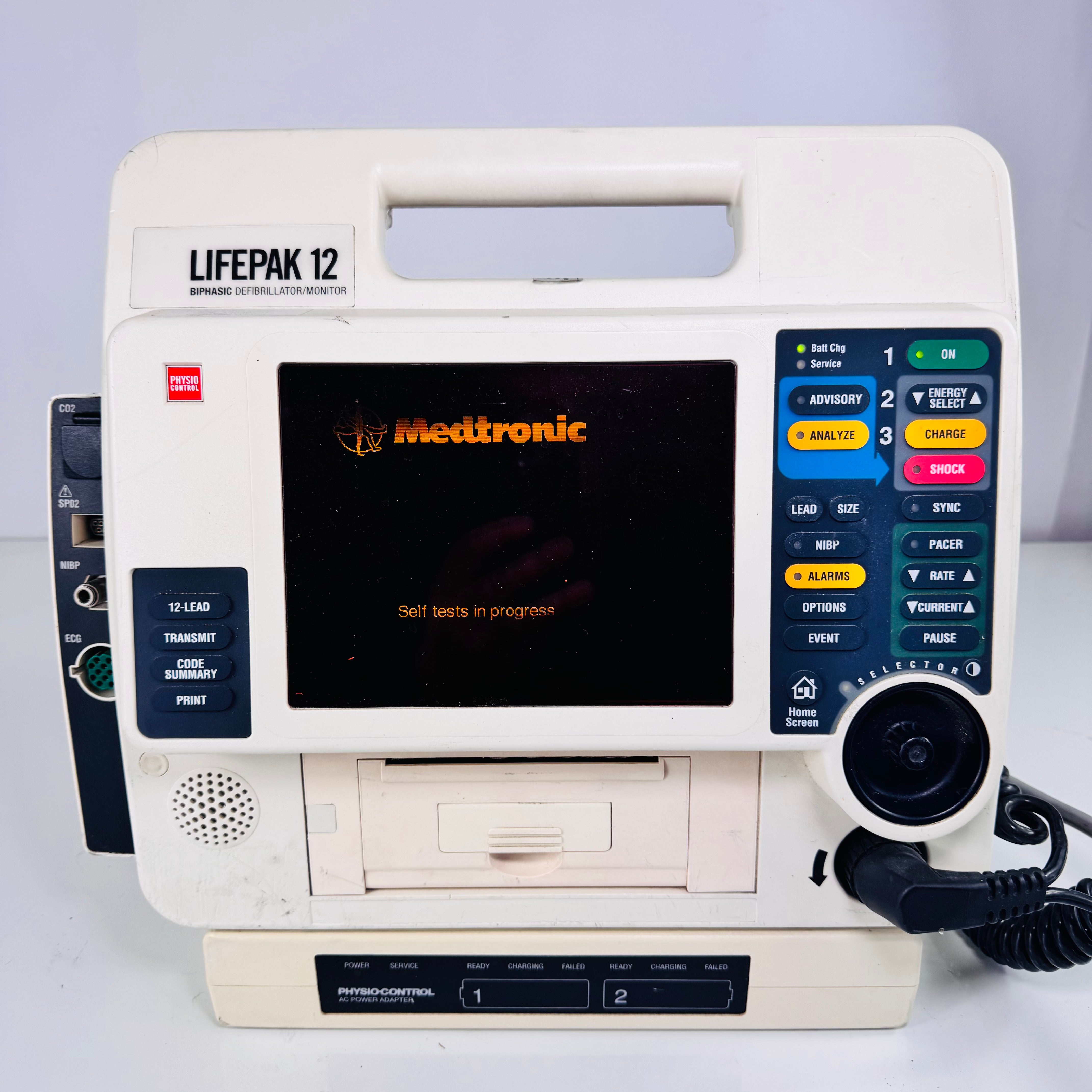 LifePak 12 | Biphasic Defibrillator - Monitor with Physio-Control AC Power Adapter