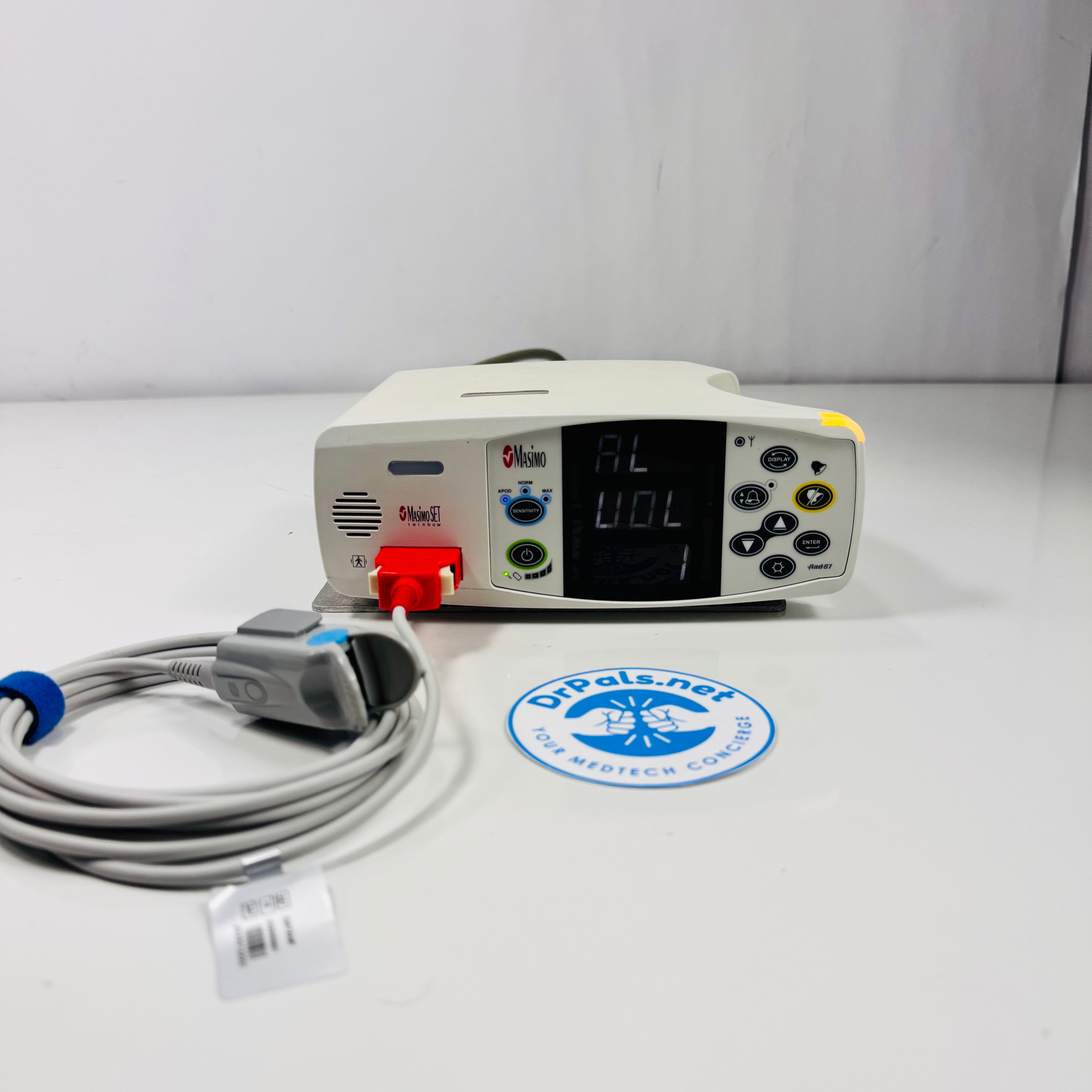Masimo RAD-87A | SET Rainbow Pulse CO-Oximeter SpO2 Sensor Battery