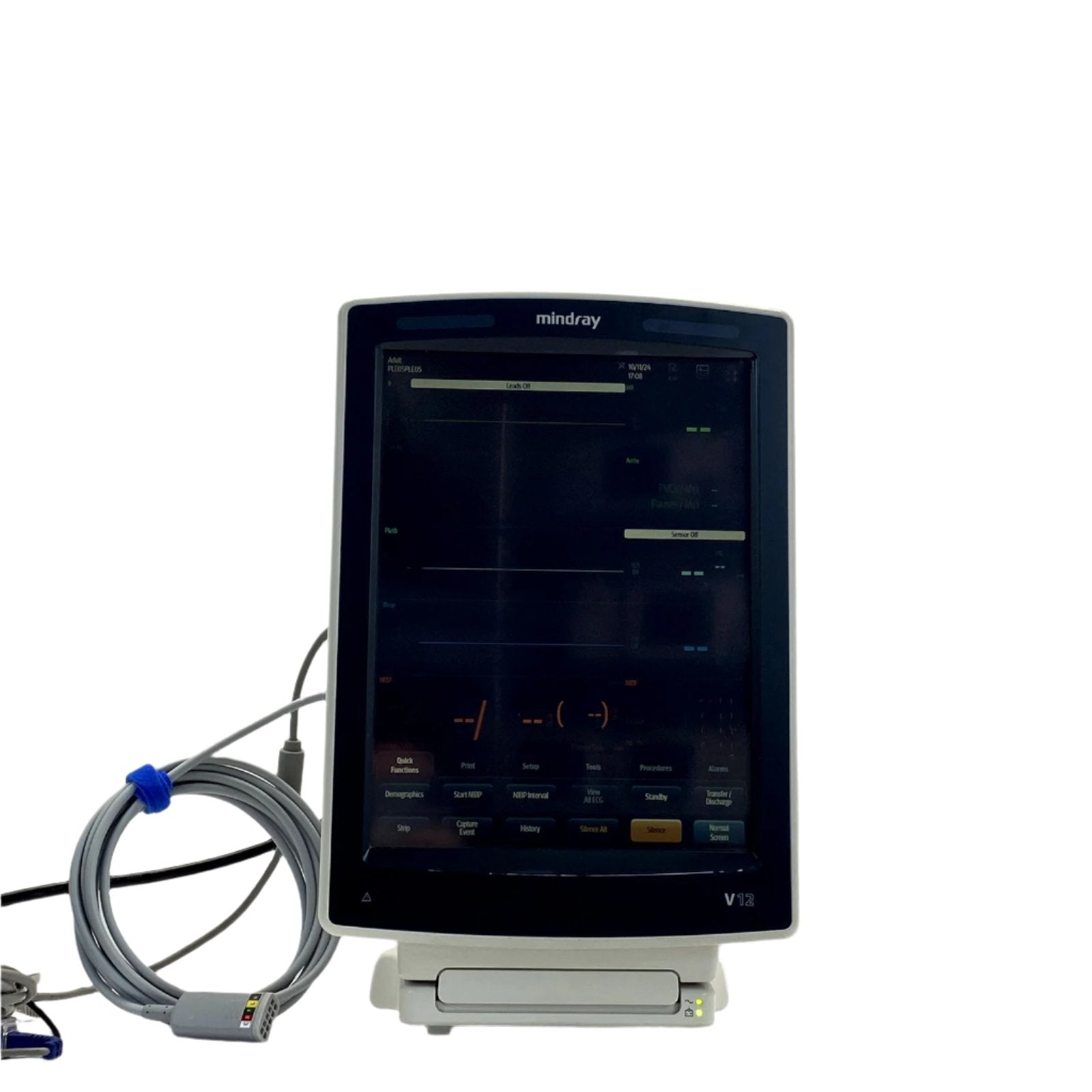 Mindray V12 | Patient Monitor System - NIBP, SPO2, ECG, V Dock