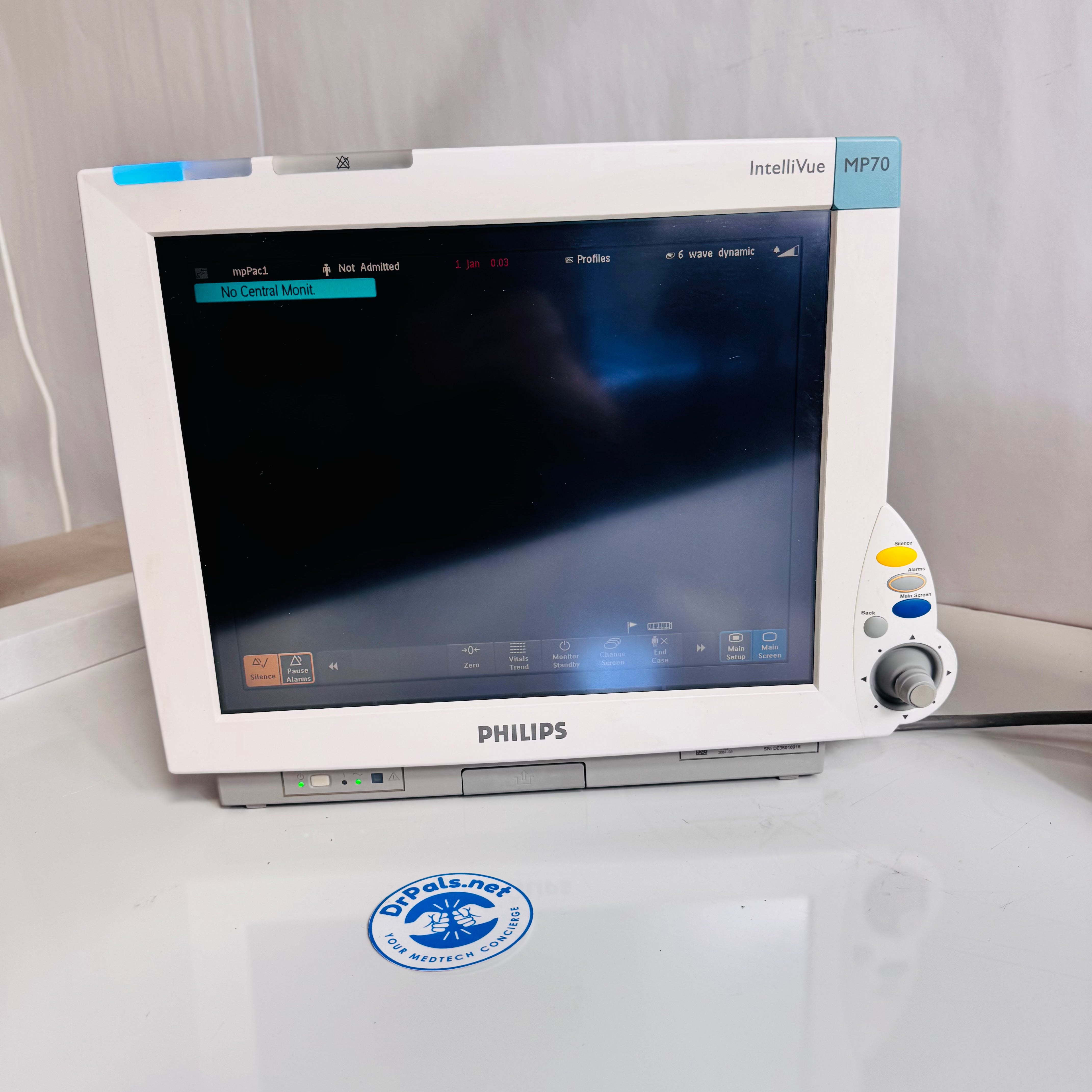 Philips IntelliVue MP70 | 2 Patient Monitors M8007A with Control Knob Tested - Set of 2 Monitors Only