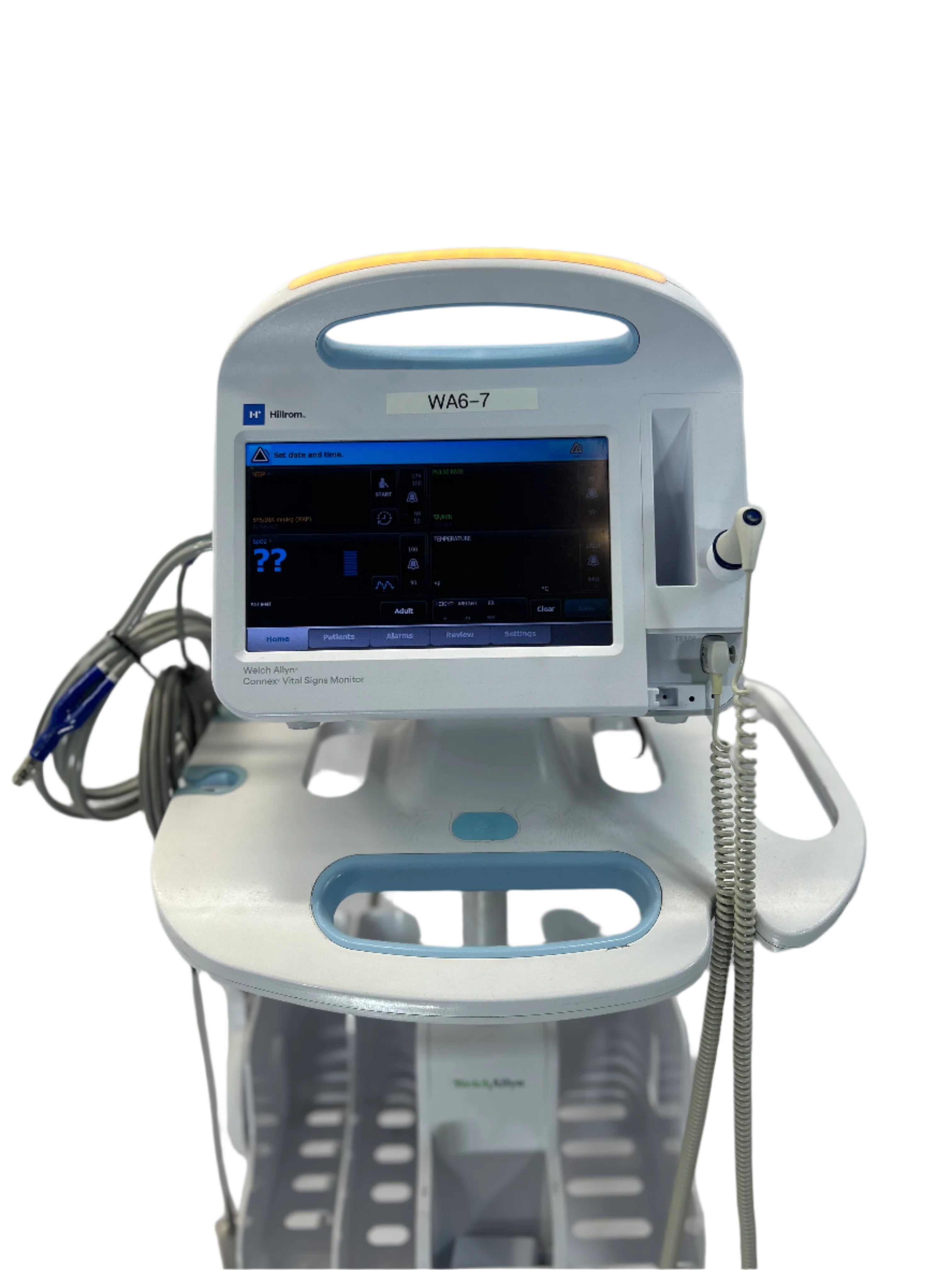 Welch Allyn 65NTXX | 6000 Series Vital Signs Monitor - NIBP, Nellcor SPO2 Includes Stand and all Accessories Thermometer, Sp02 Sensor, and NIBP Hose and Cuff