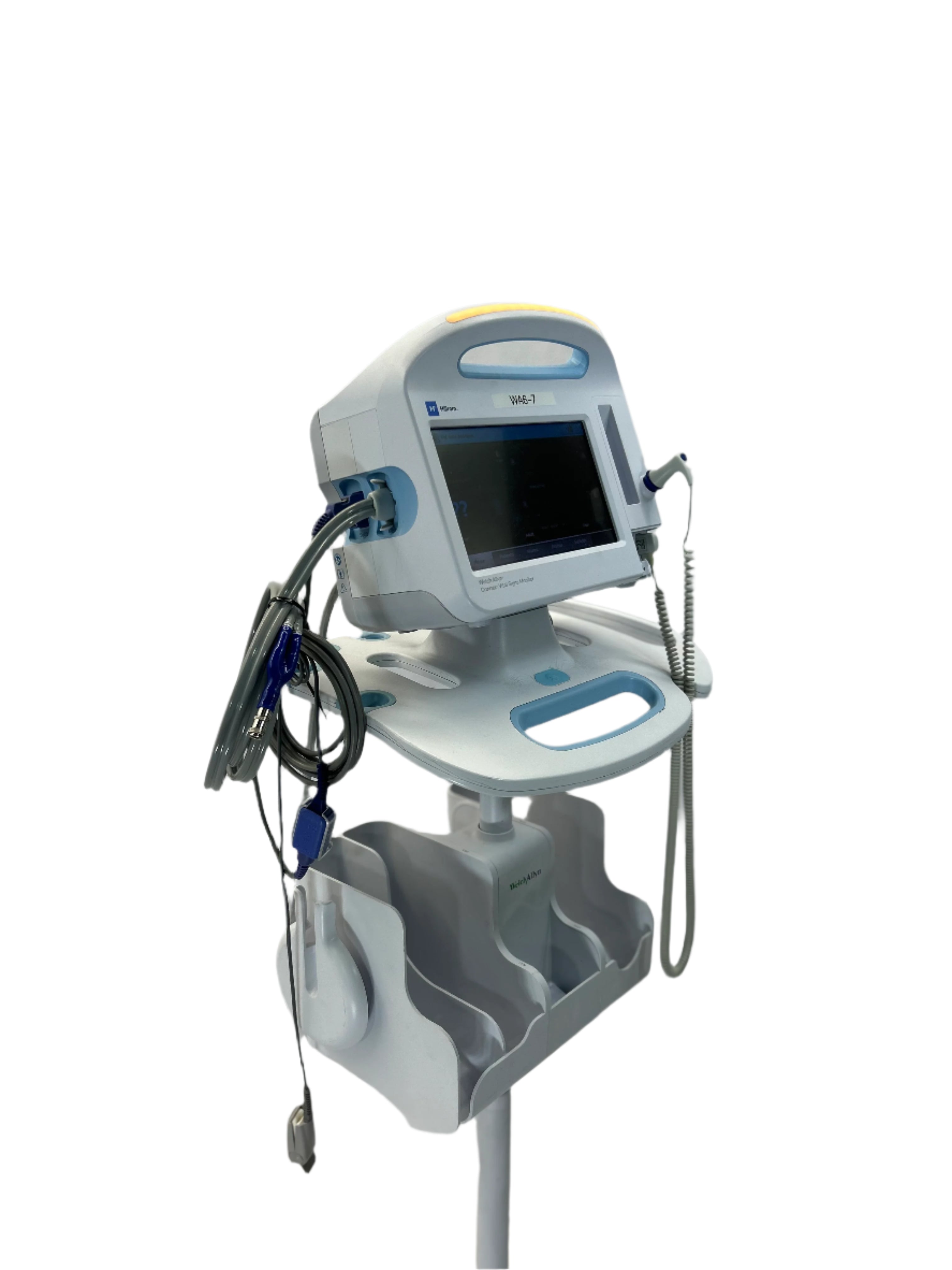 Welch Allyn 65NTXX | 6000 Series Vital Signs Monitor - NIBP, Nellcor SPO2 Includes Stand and all Accessories Thermometer, Sp02 Sensor, and NIBP Hose and Cuff